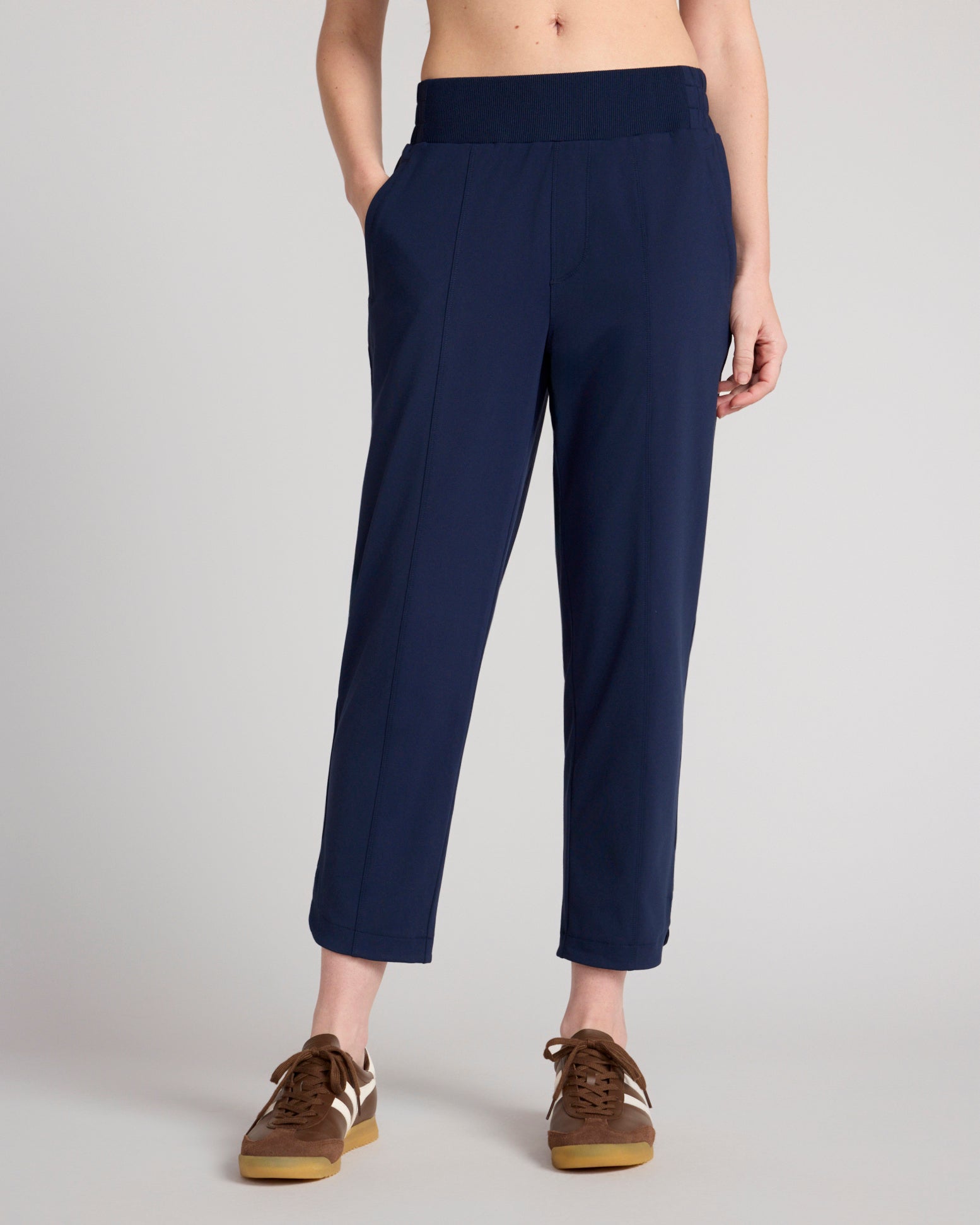 The Soft Stretch Weekend Pant - Navy Blazer