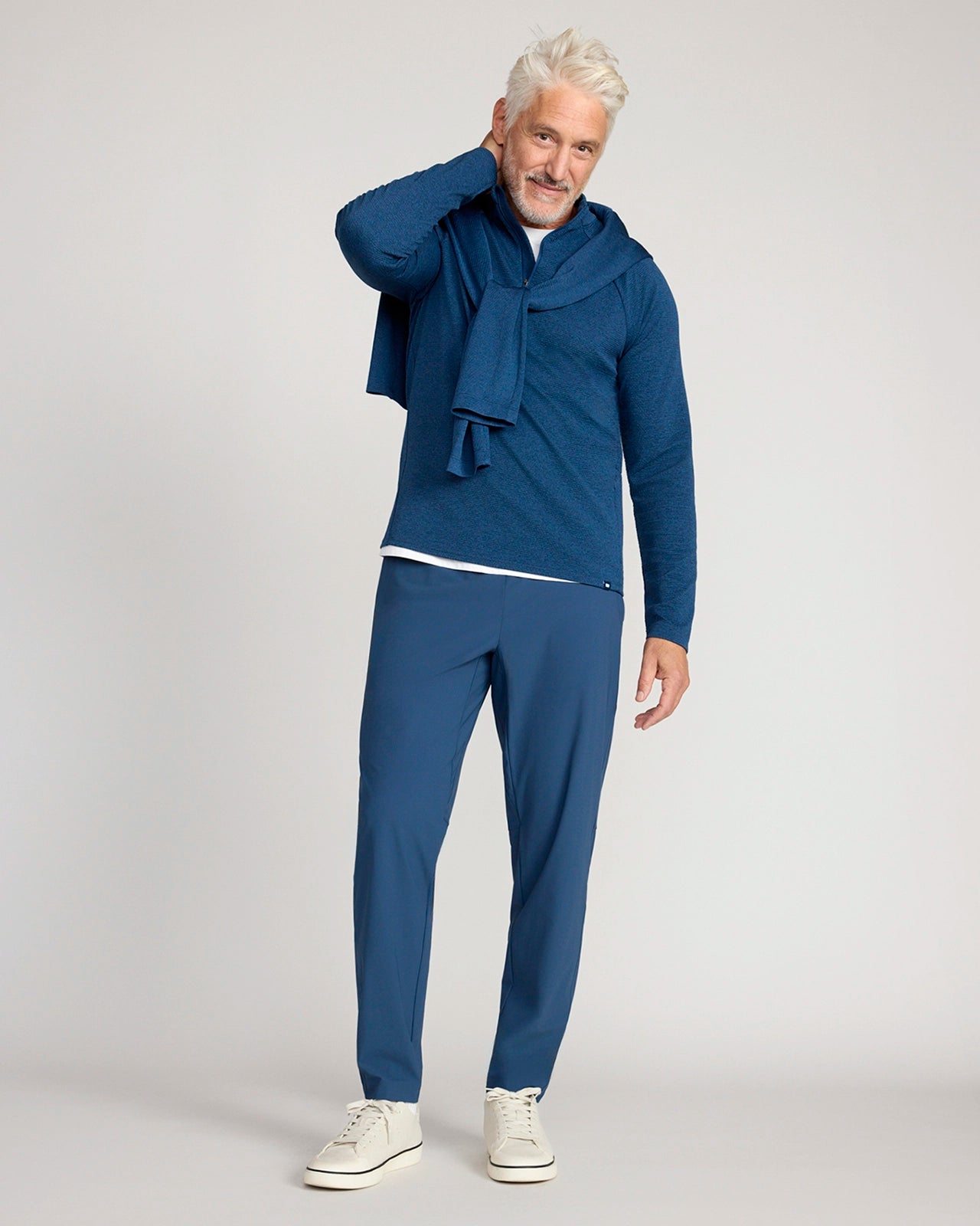 The Active Stretch GRS Certified Recycled Poly Melange 1/4 Zip