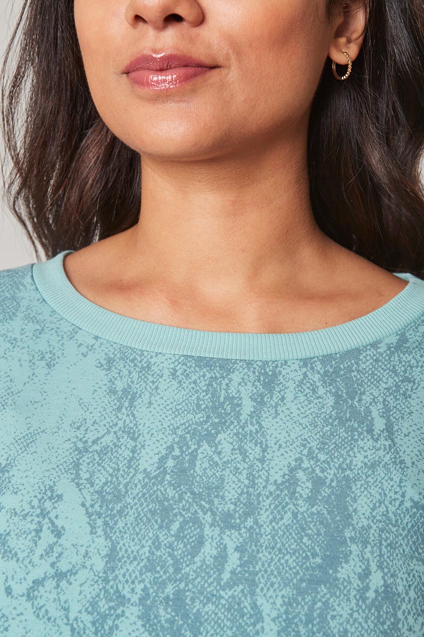 Women’s Printed Active Sweatshirt - Arctic (Snake)