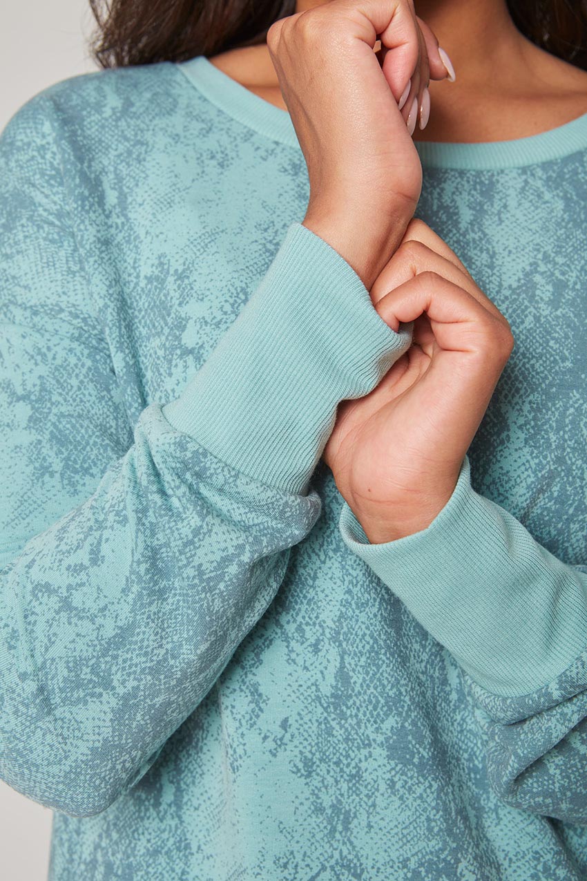 Women’s Printed Active Sweatshirt - Arctic (Snake)