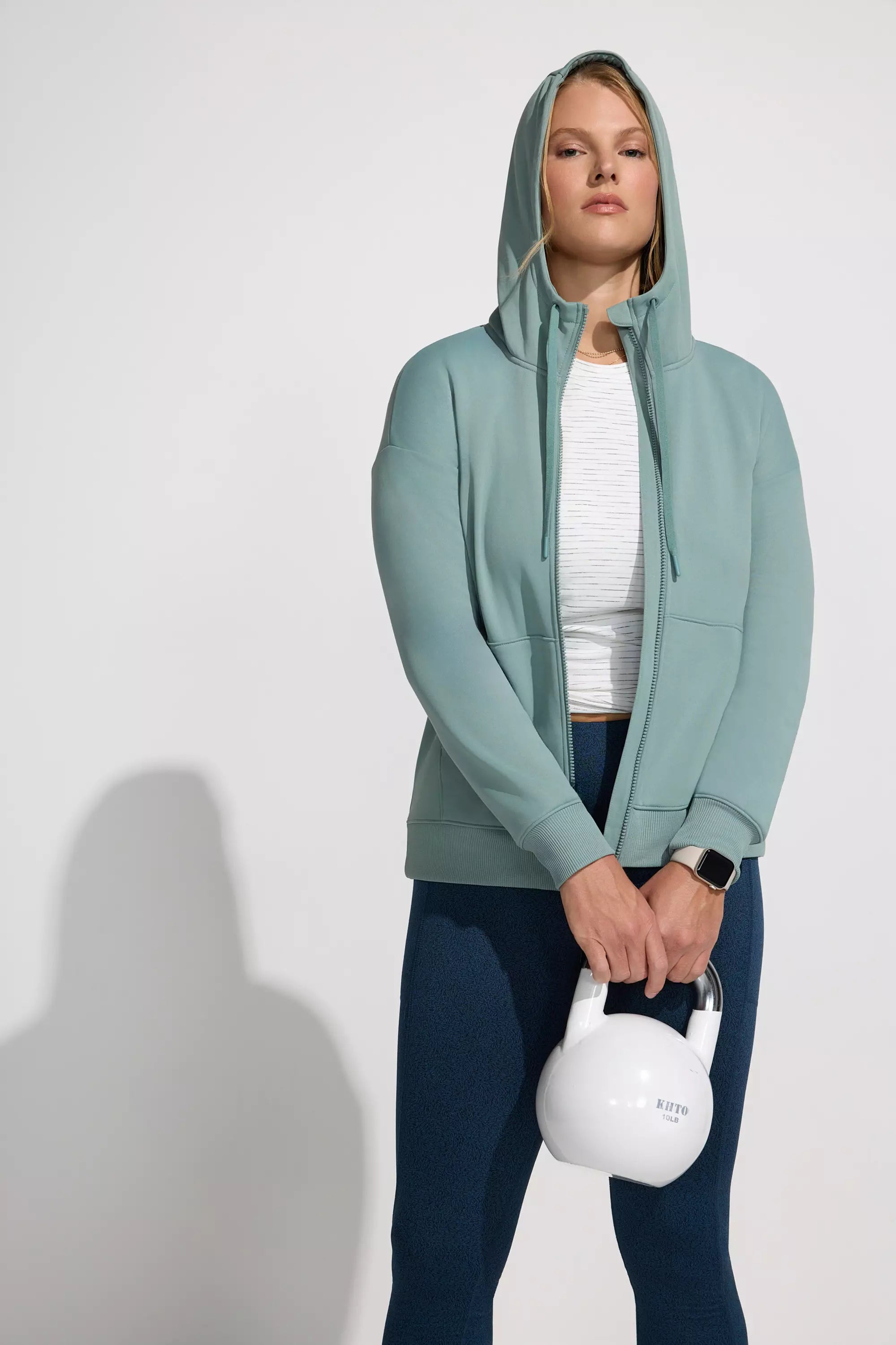 Women’s Full Zip Performance Hoodie - Chinois Green