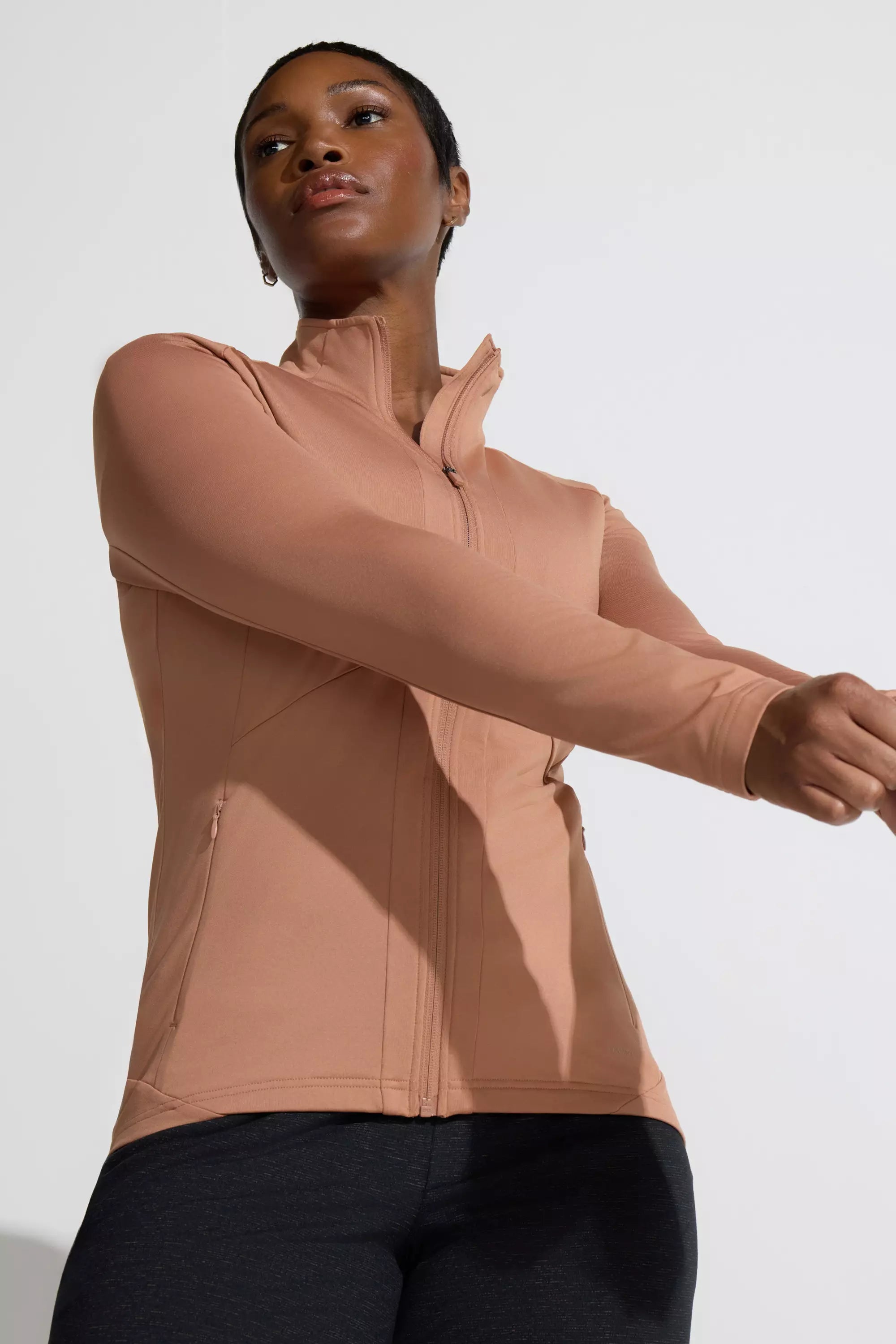 Women’s Brushed Back Cold Gear Jacket - Mocha Mousse