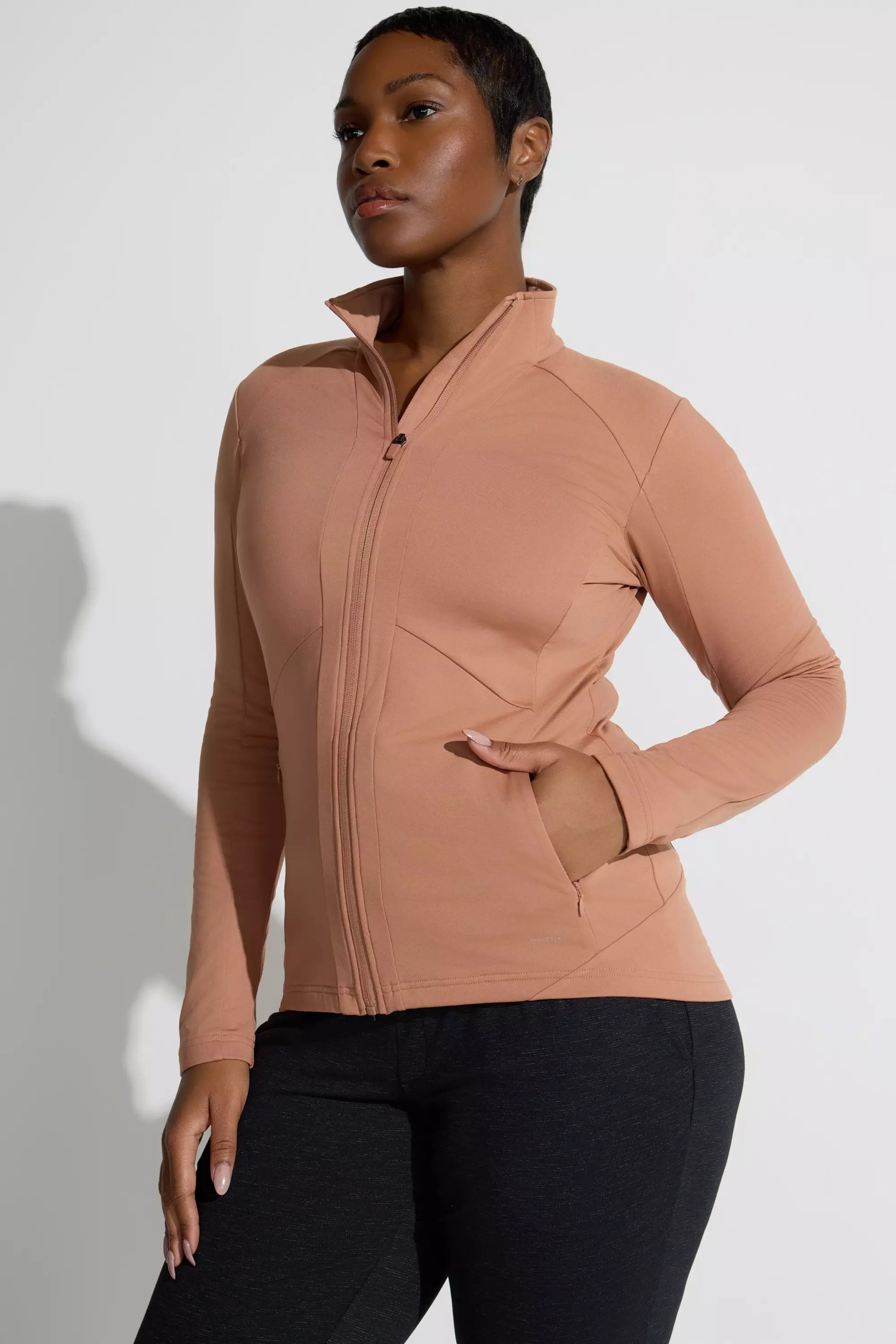 Women’s Brushed Back Cold Gear Jacket - Mocha Mousse