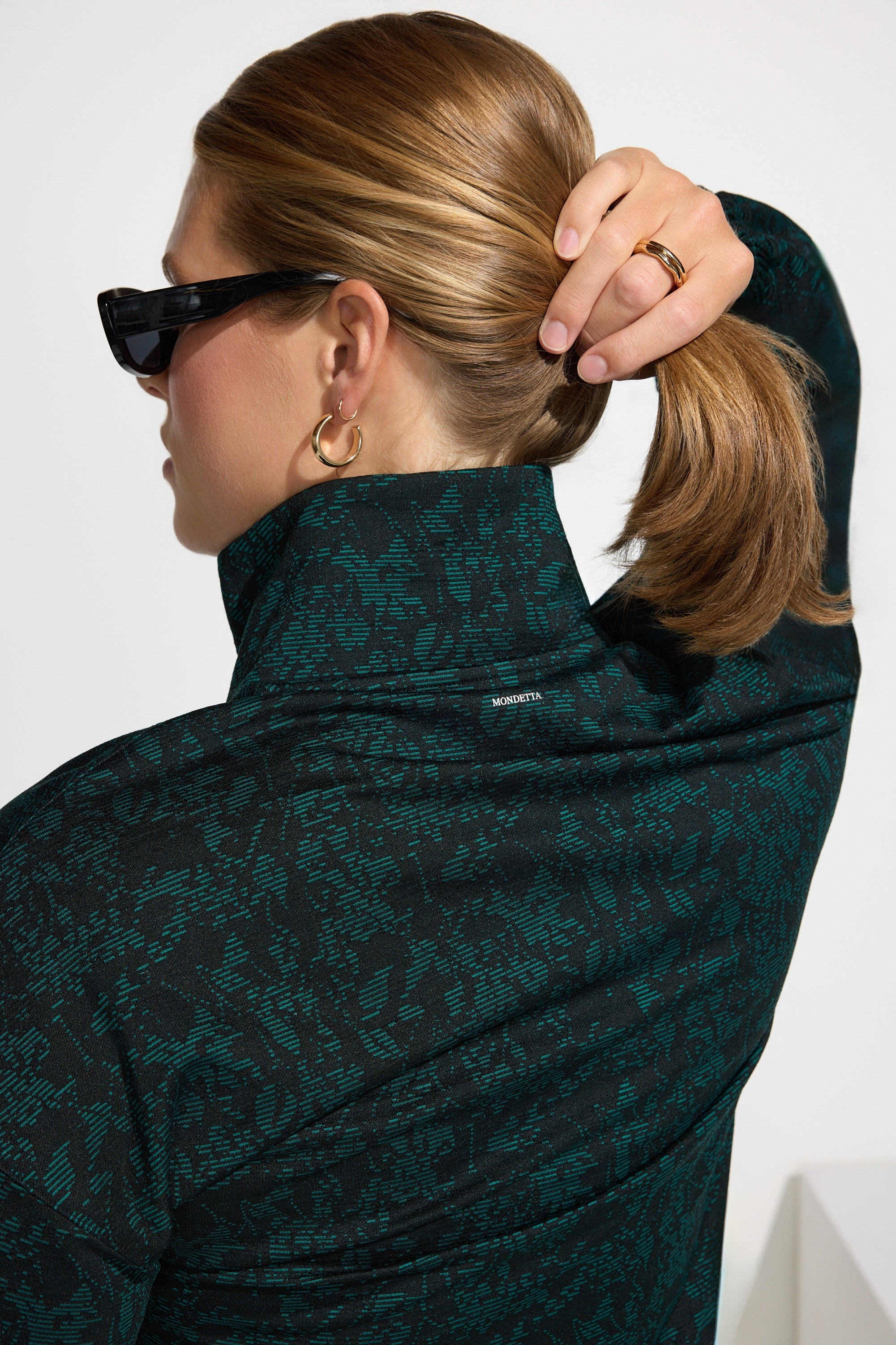 Women’s Brushed Back 1/2 Zip Top - Botanical Green