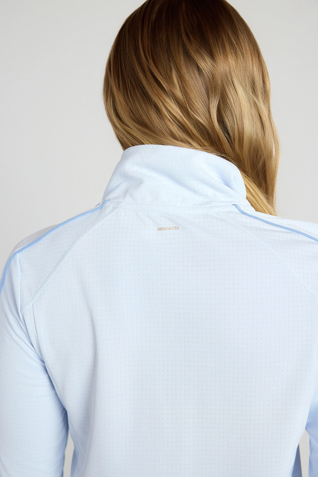 The Run Active GRS Certified Recycled Poly 1/4 Zip Top - Blue