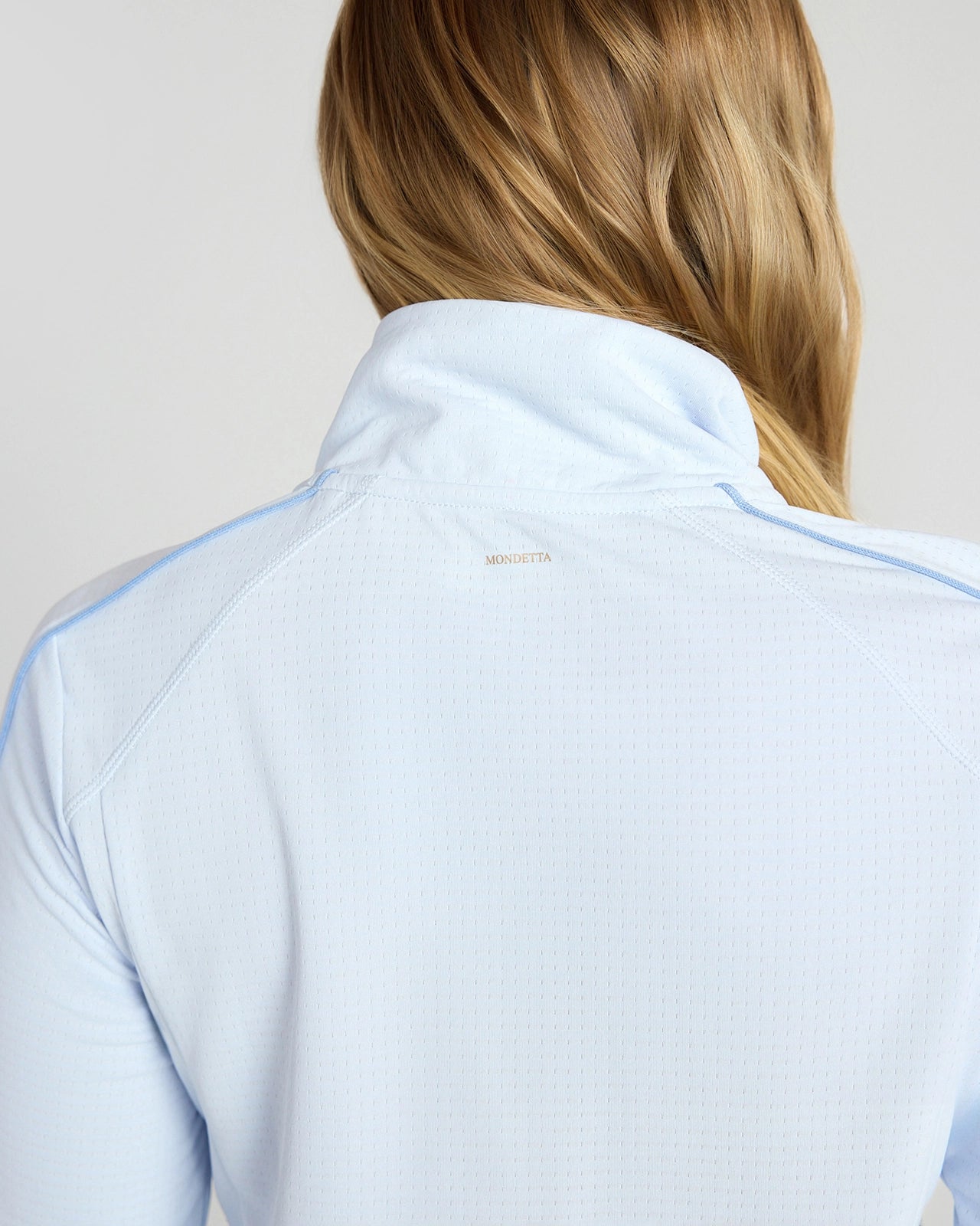 The Run Active GRS Certified Recycled Poly 1/4 Zip Top - Blue
