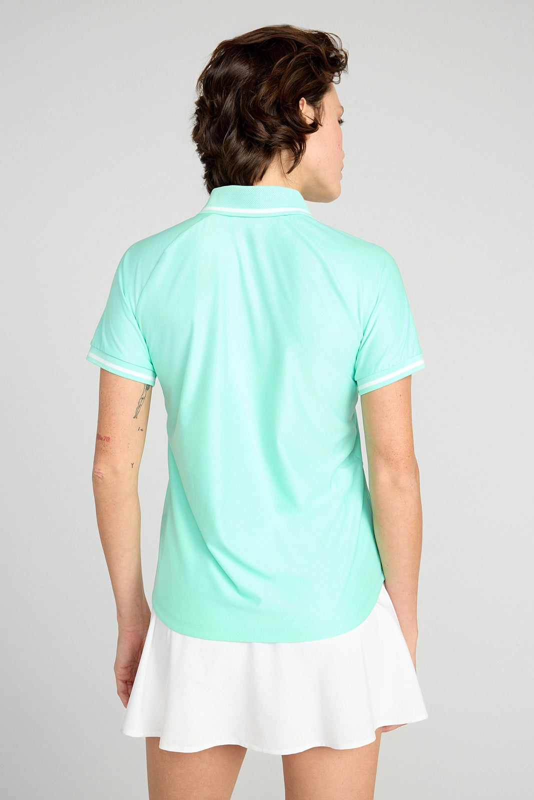 The Active GRS Certified Recycled Poly Diamond Knit Polo - Green