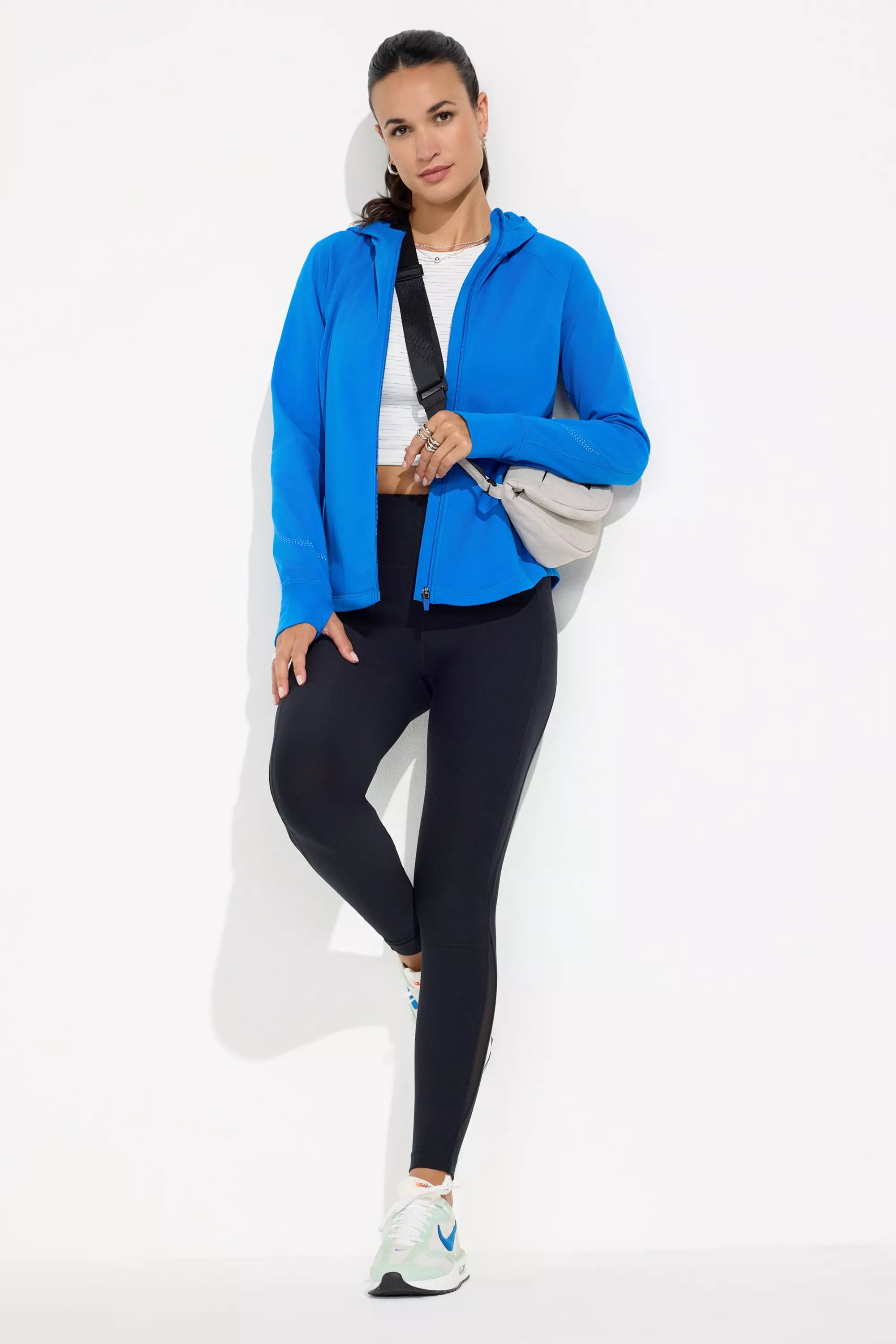 The Stretch GRS Certified Recycled Poly Run Jacket - Blue