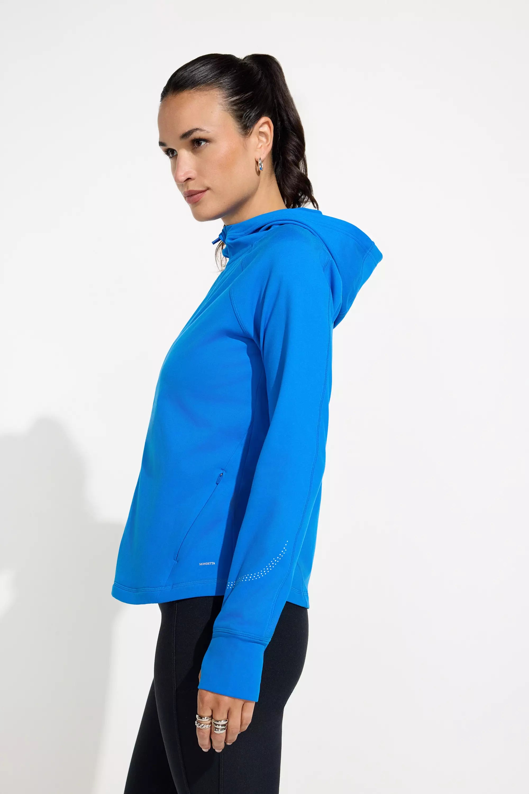 The Stretch GRS Certified Recycled Poly Run Jacket - Blue