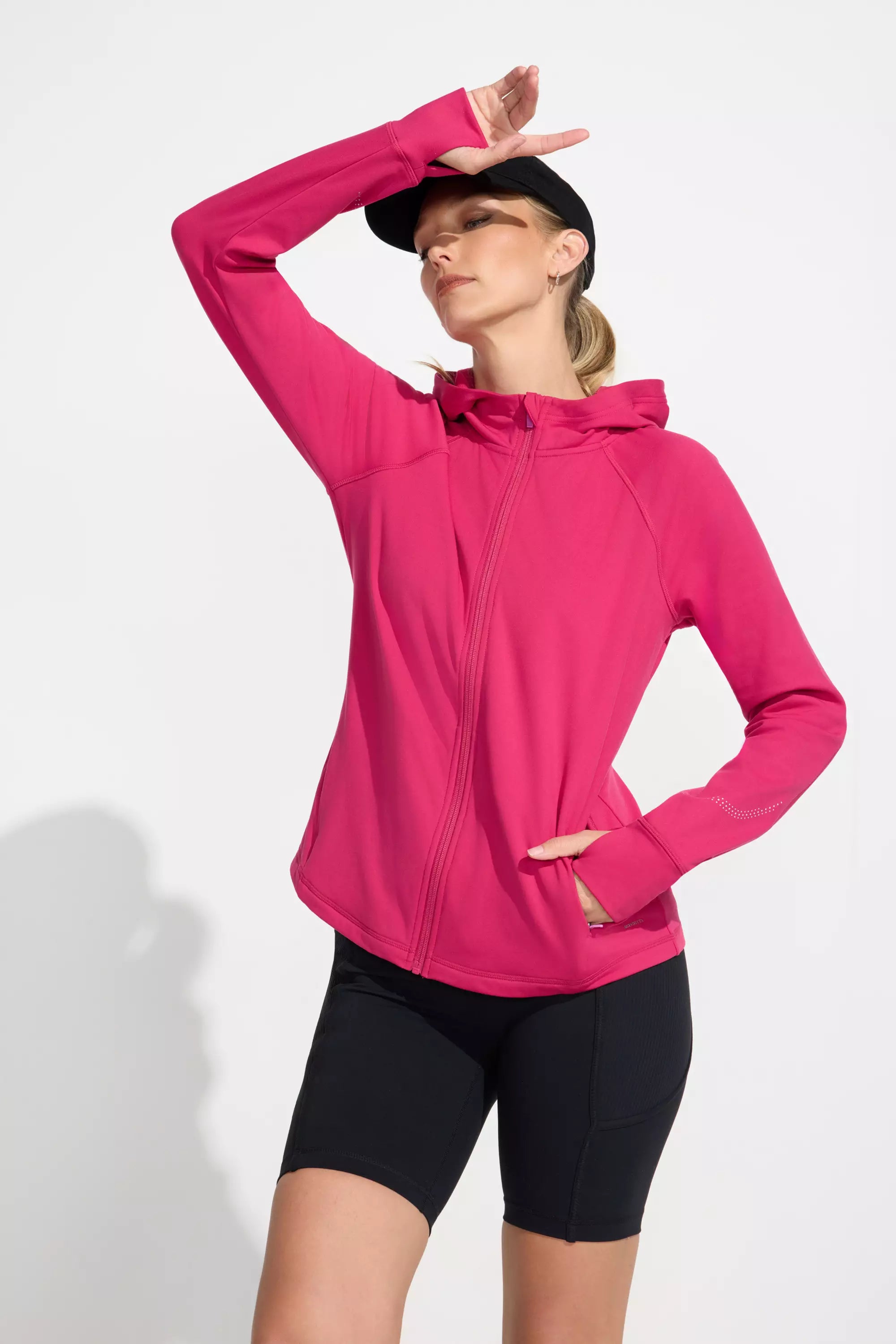 The Stretch GRS Certified Recycled Poly Run Jacket - Pink