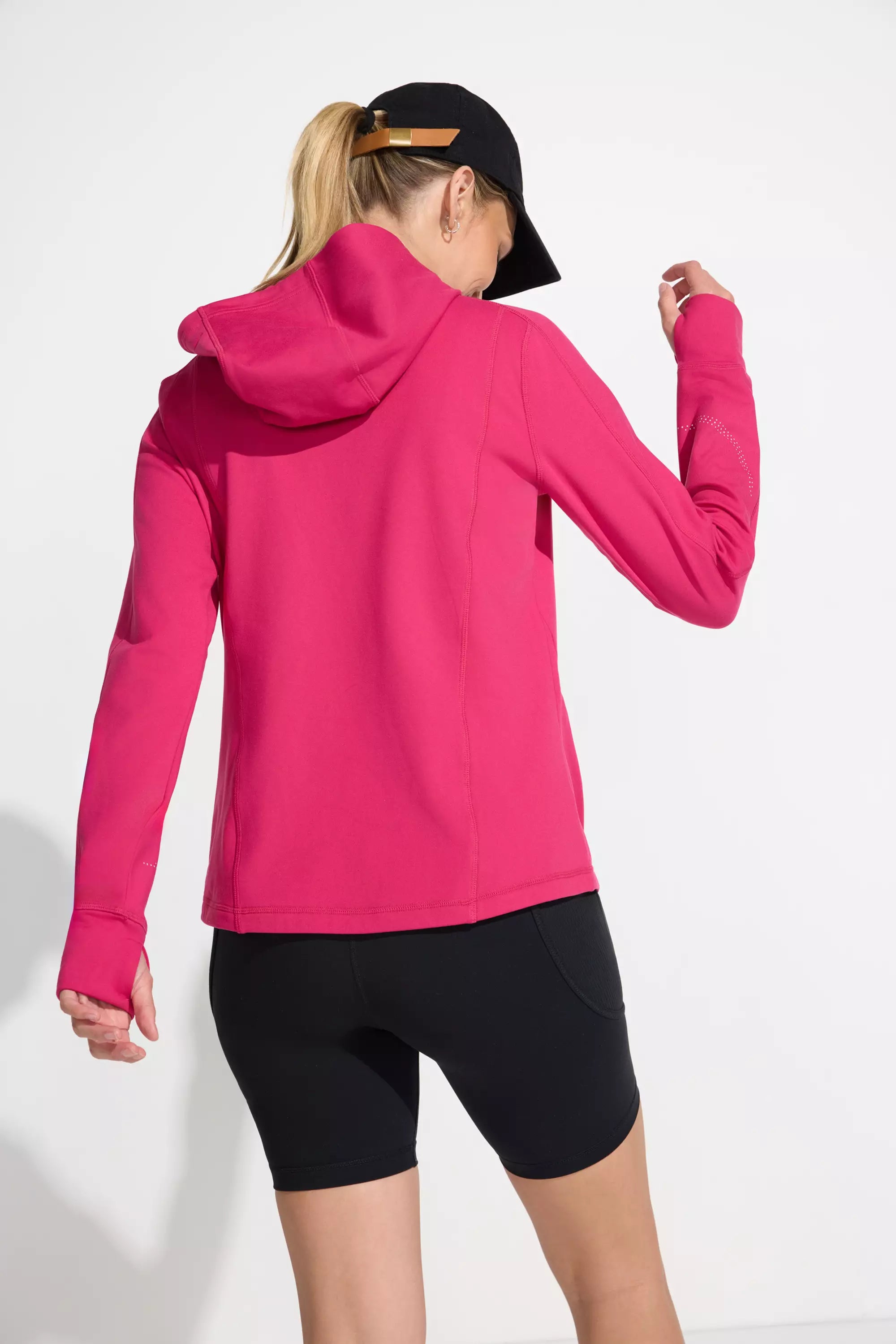 The Stretch GRS Certified Recycled Poly Run Jacket - Pink