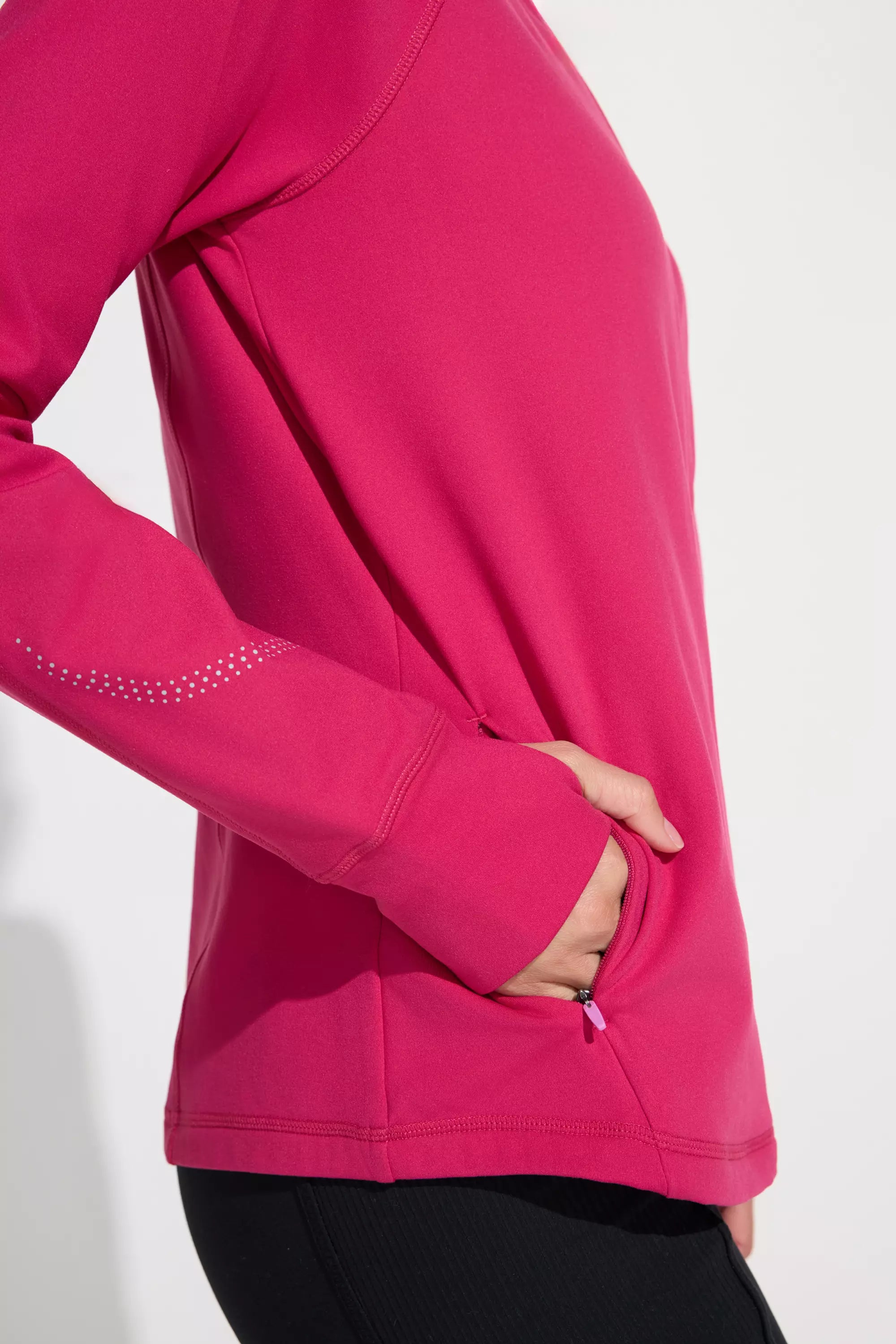 The Stretch GRS Certified Recycled Poly Run Jacket - Pink