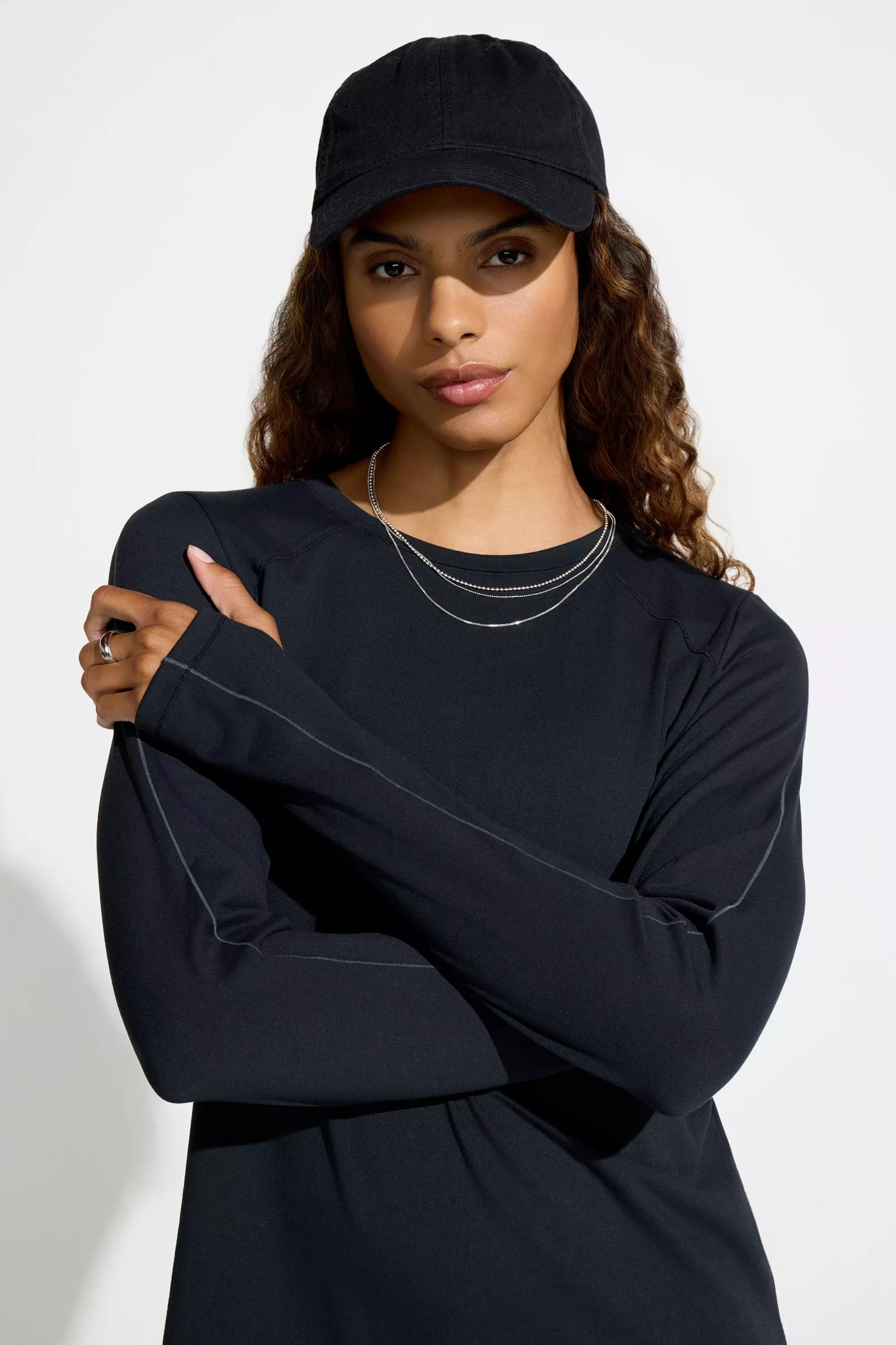The Active GRS Certified Recycled Poly Long Sleeve Tee - Black