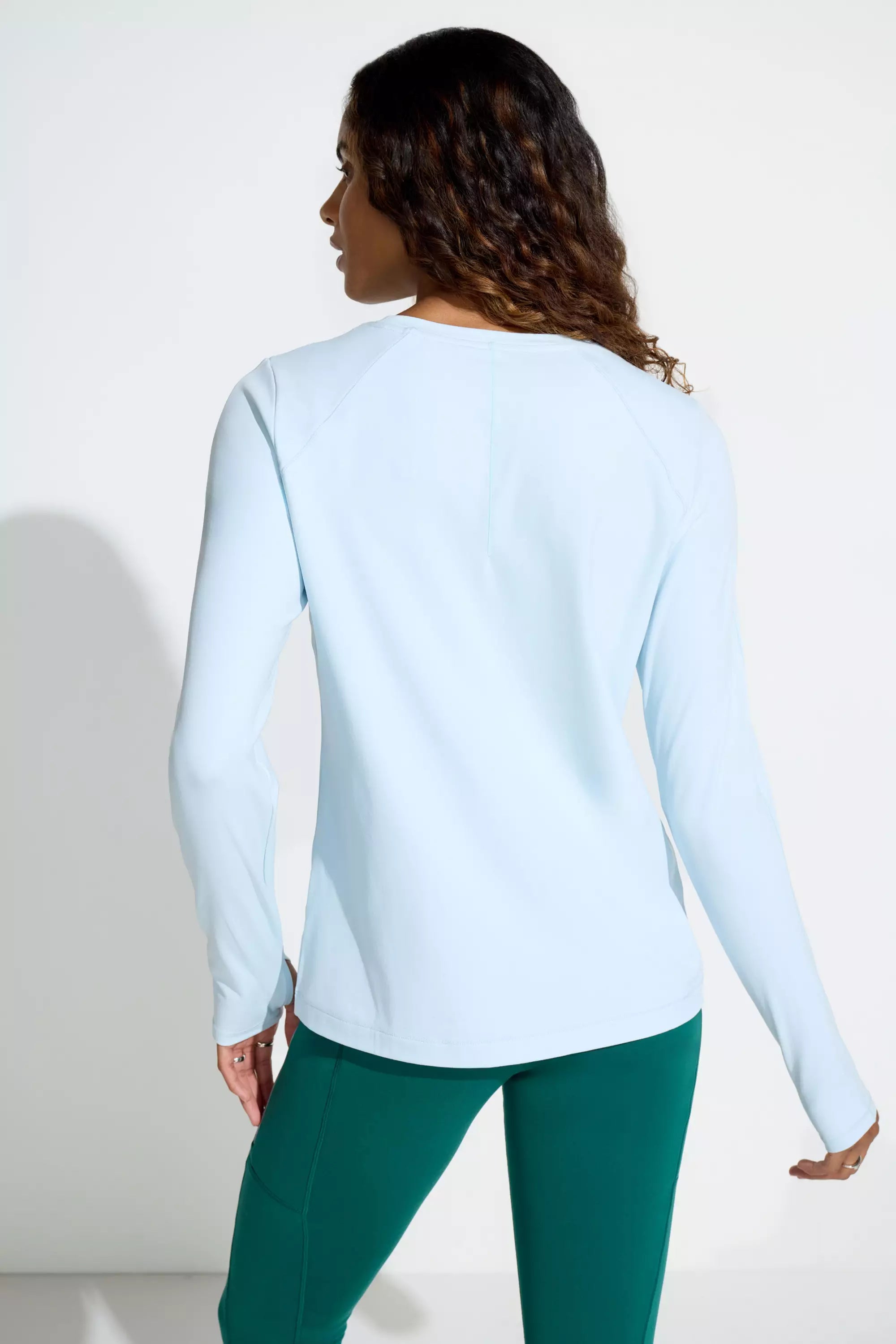 The Active GRS Certified Recycled Poly Long Sleeve Tee - Nantucket Breeze