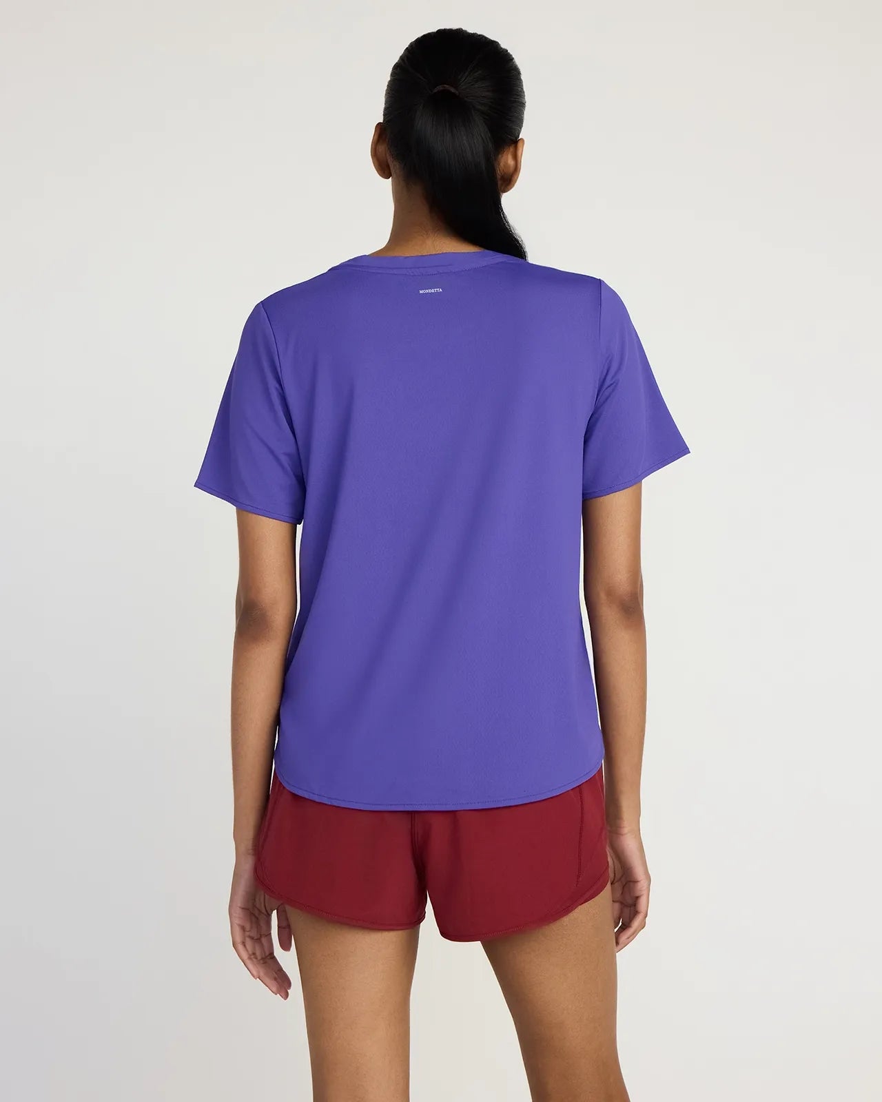 The Active Stretch GRS Certified Recycled Nylon Side Slits Tee - Deep Blue