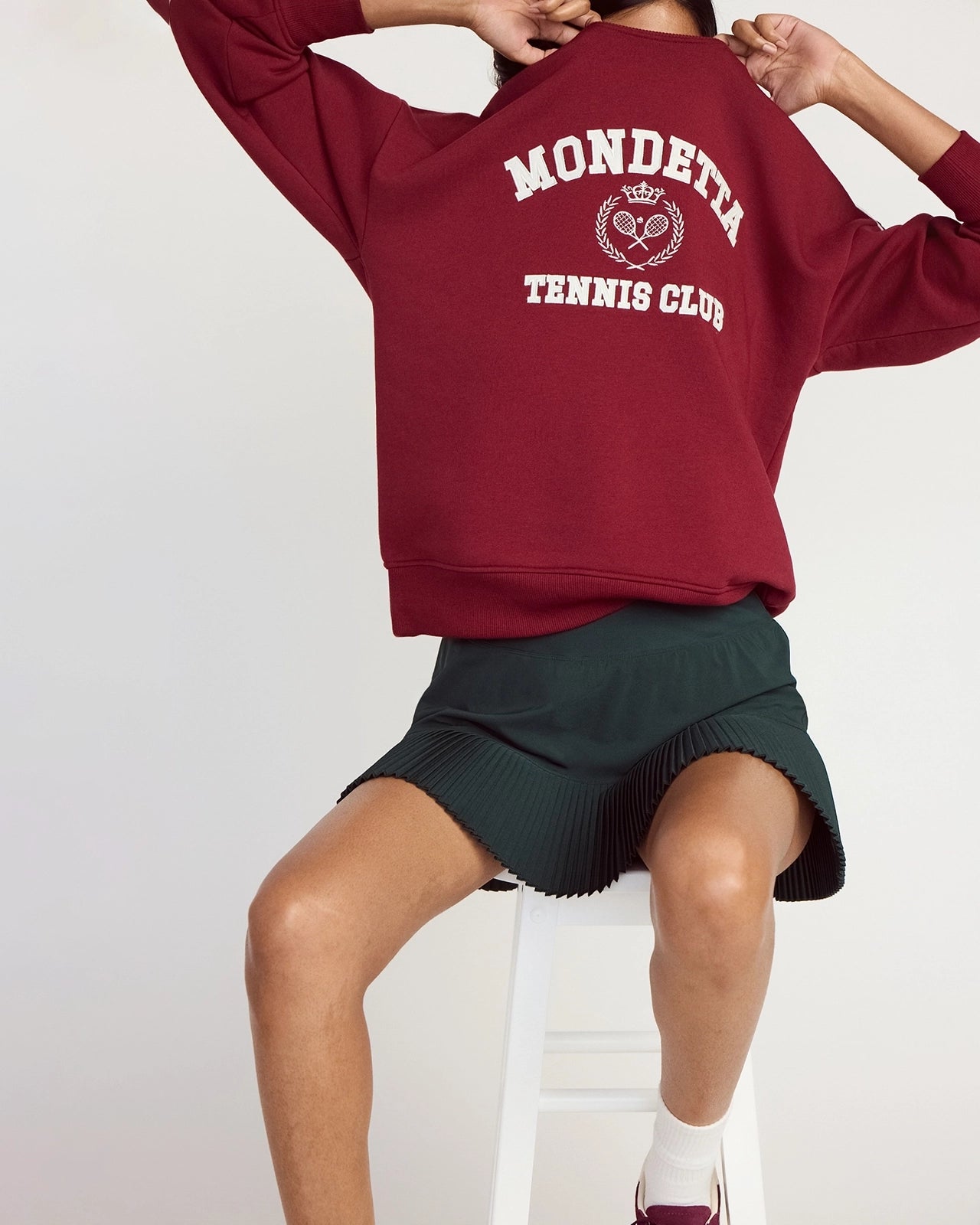 The Soft GRS Certified Recycled Polyester + Organic Cotton Club Sweatshirt - Cabernet