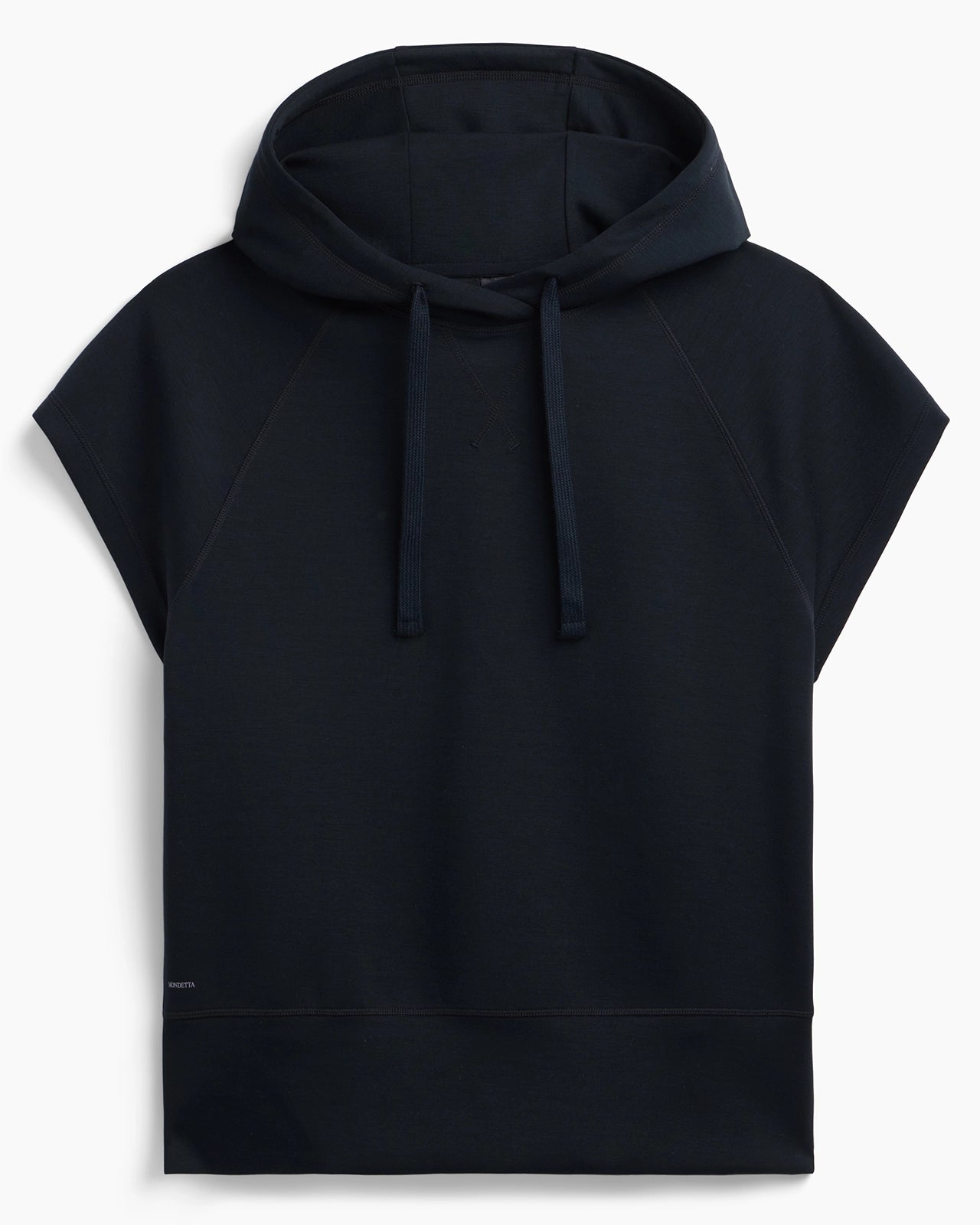 The Soft Luxe GRS Certified Recycled Polyester Knit Hooded Pullover - Black