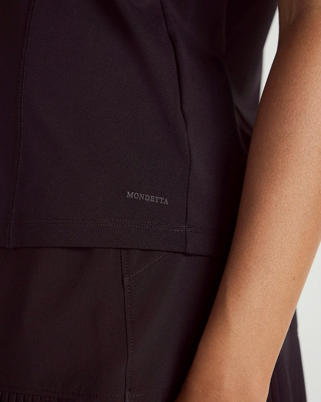 The Stretch Pique GRS Certified Recycled Nylon Polo - Black