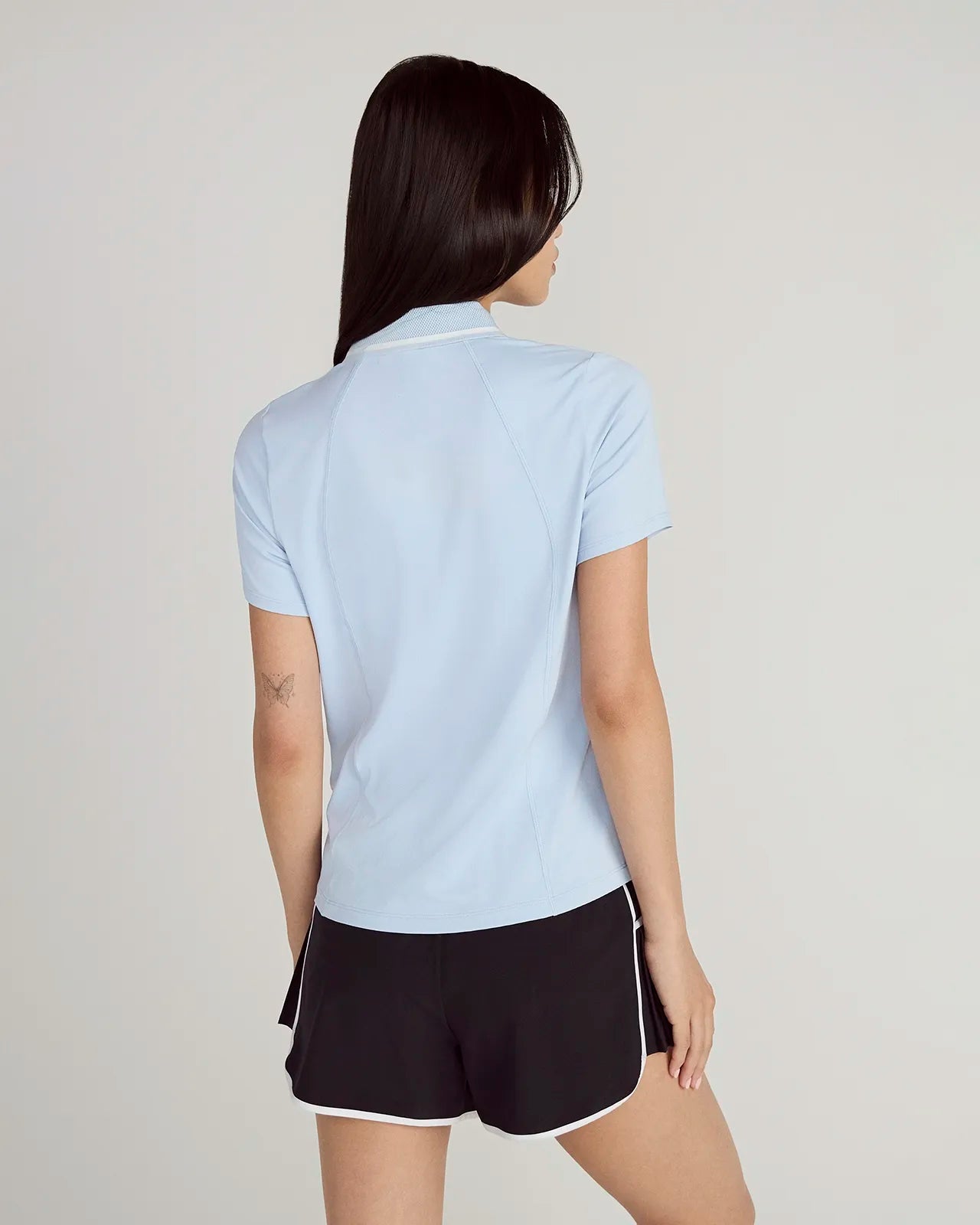 The Stretch Pique GRS Certified Recycled Nylon Polo - Skyway