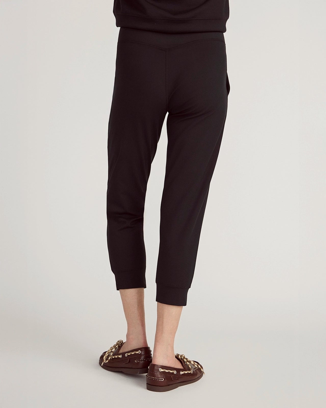 The Soft Stretch GRS Certified Recycled Polyester Capri - Black