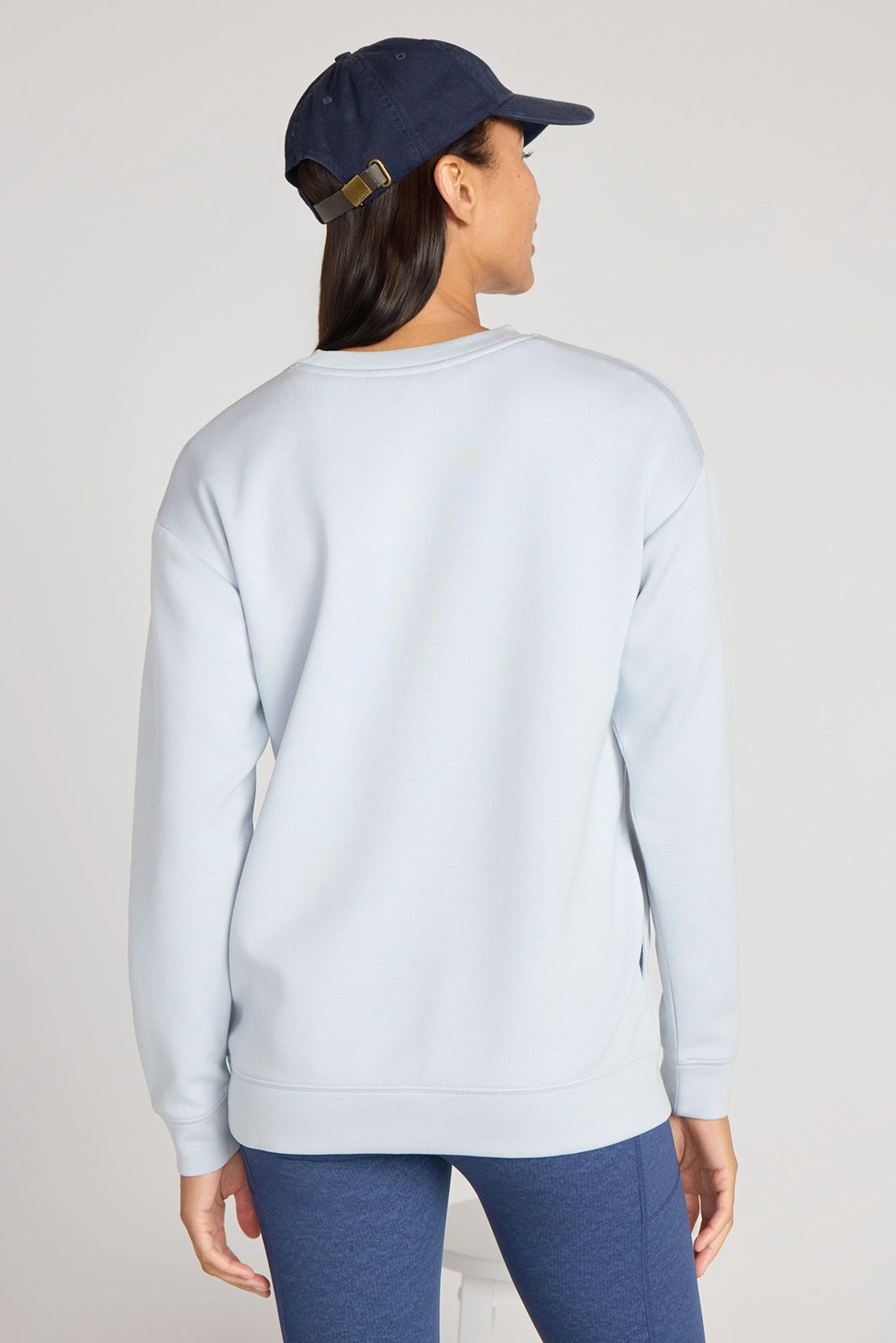 The Warm Stretch GRS Certified Recycled Poly + Modal Sweatshirt - Blue