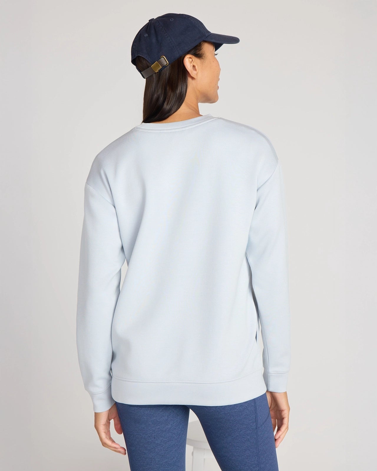 The Warm Stretch GRS Certified Recycled Poly + TENCEL™ Modal Sweatshirt - Light Blue