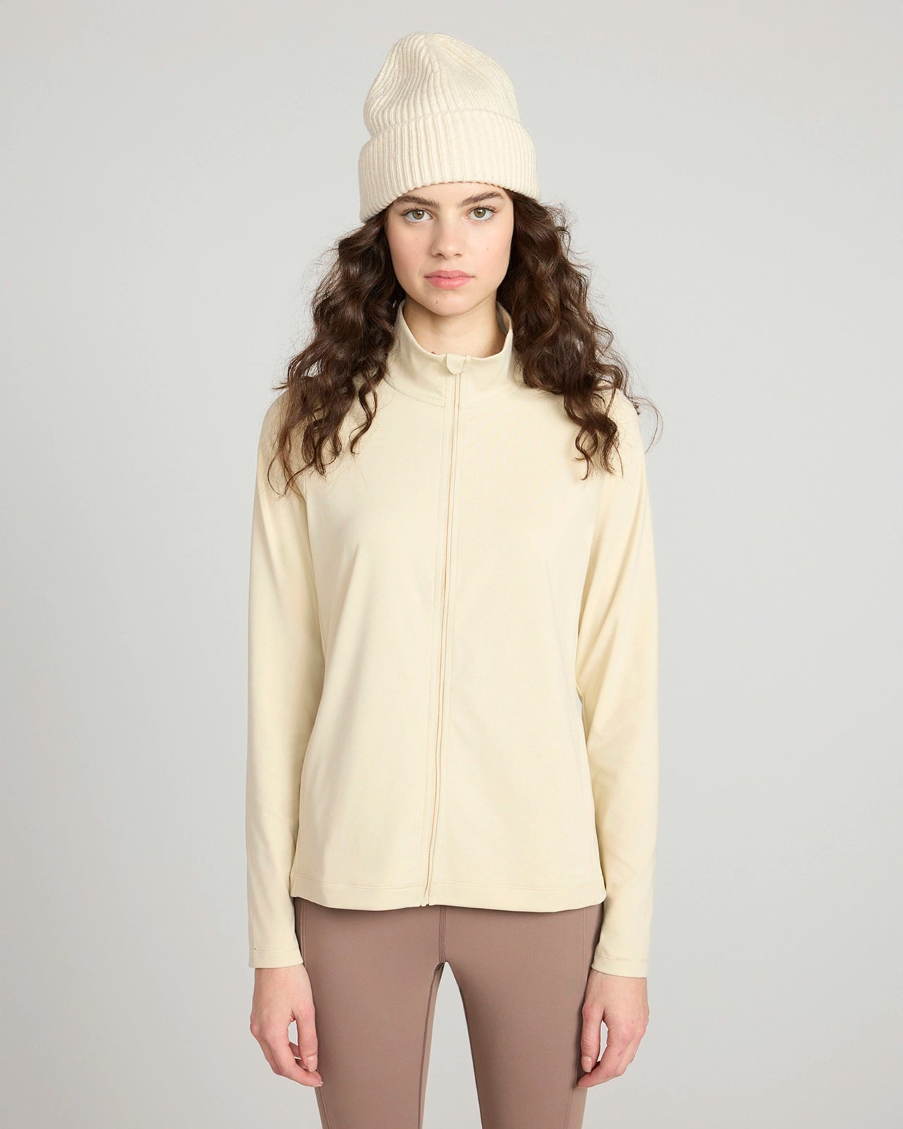 The Ultra-Soft GRS Certified Recycled Nylon Yoga Jacket