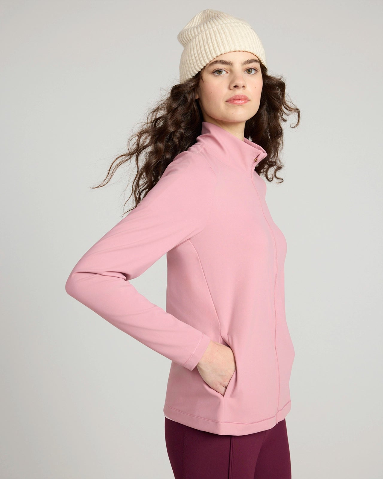 The Ultra-Soft GRS Certified Recycled Nylon Yoga Jacket