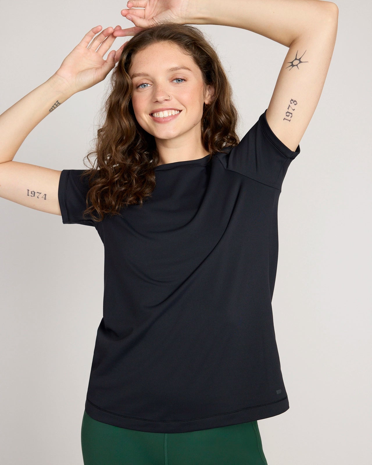 The Active Soft GRS Recycled Nylon T-Shirt - Black