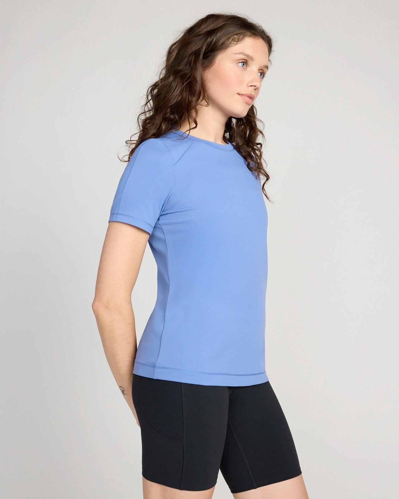 The Active Soft GRS Recycled Nylon T-Shirt - Colony Blue
