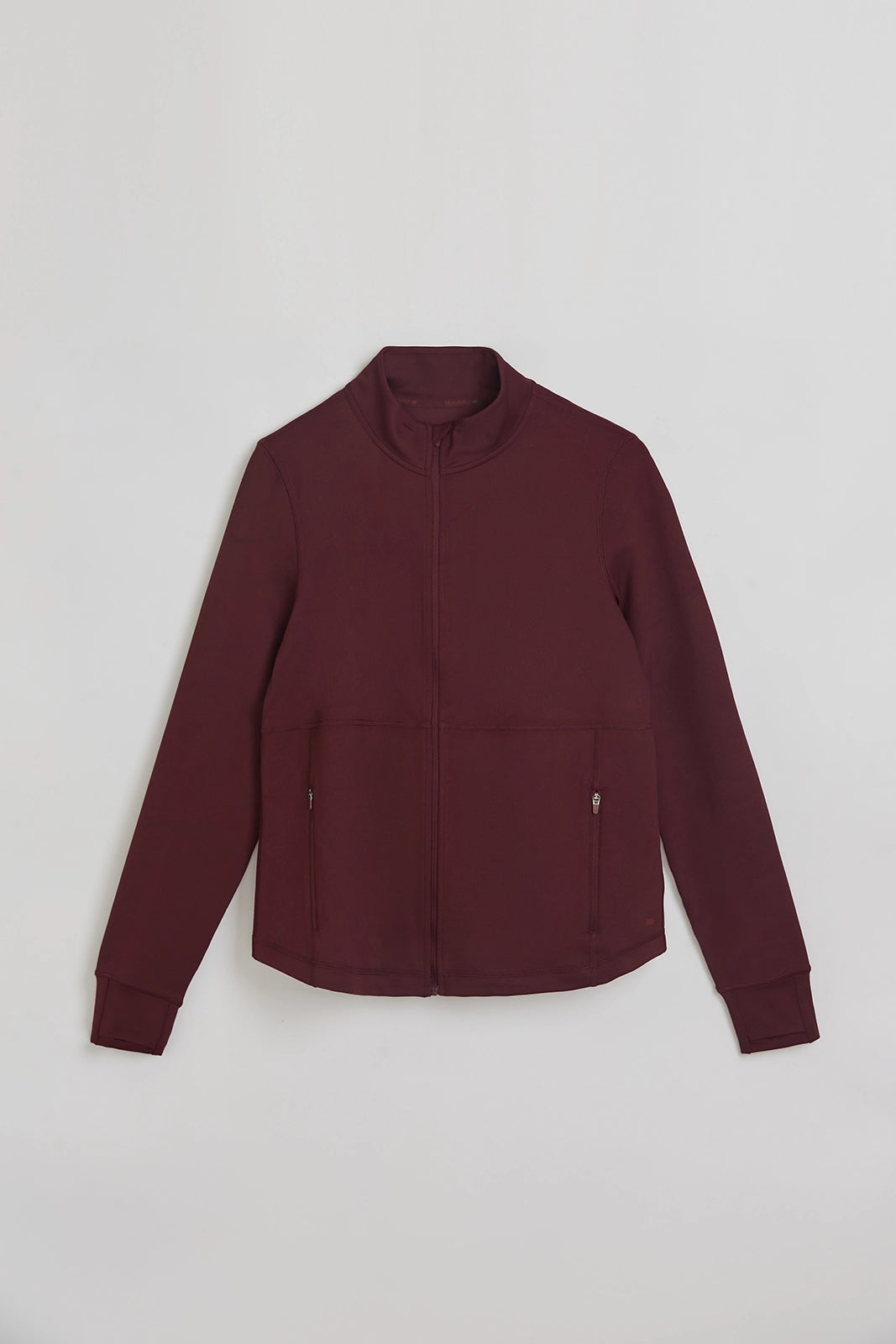 The Active Shadow Waves Jacquard Full Zip Jacket - Fig Purple