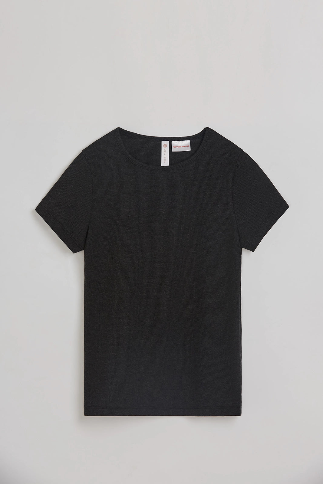 The Organic Cotton Club Waffle Tee - Black