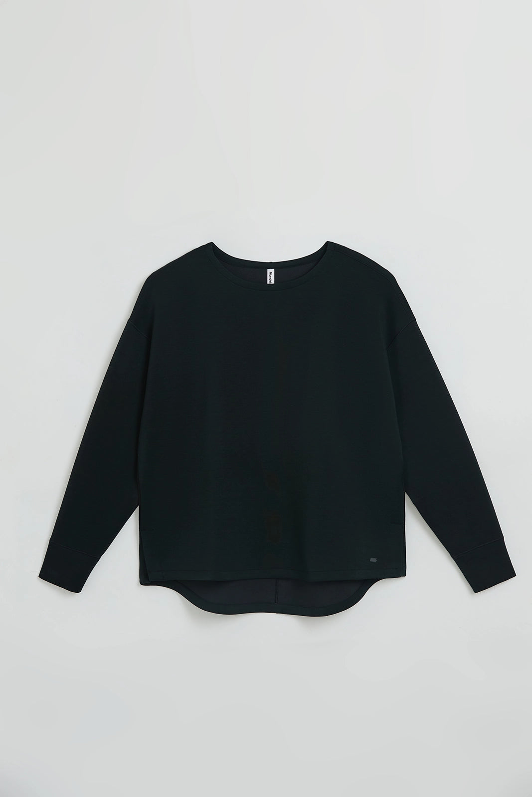 The Soft Luxe Tech Fleece Top - Jet Black