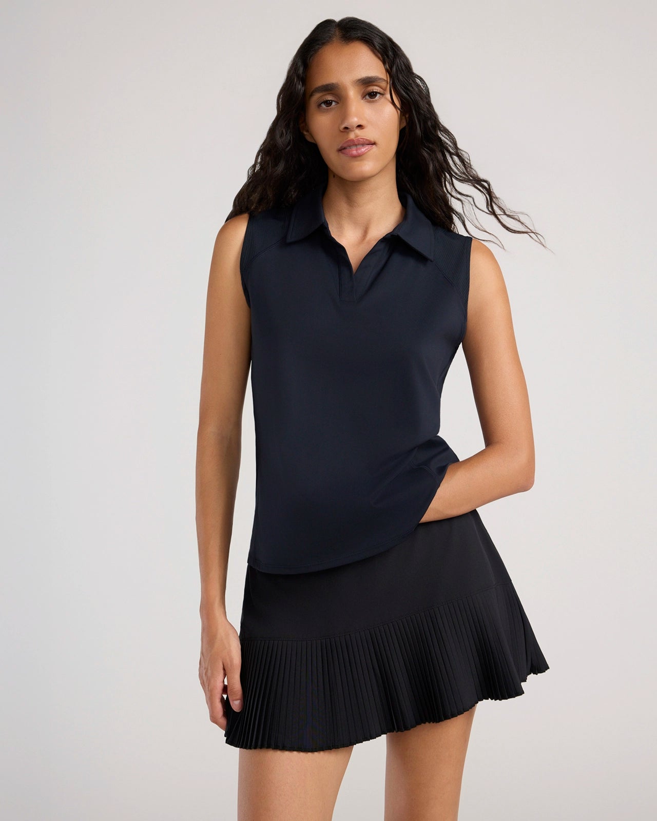 The Active Mixed Media Club Polo - Black