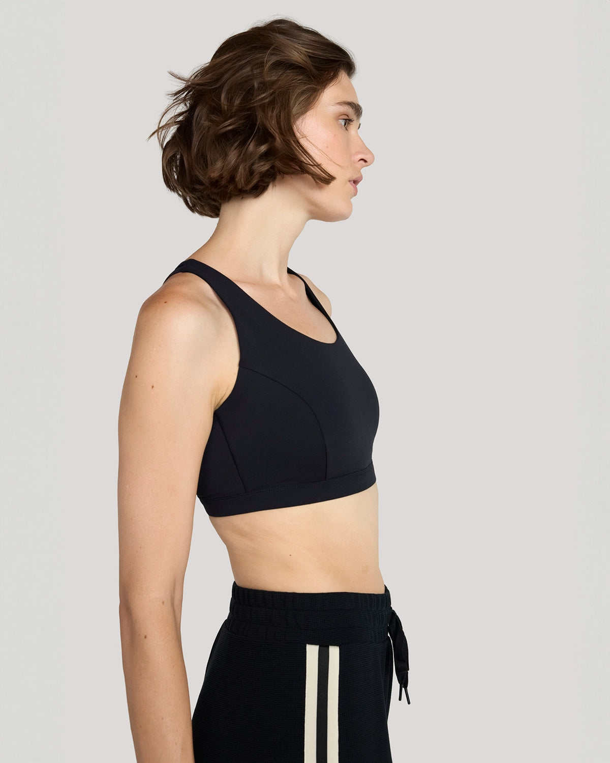 The Active Mesh Back Sports Bra - Black