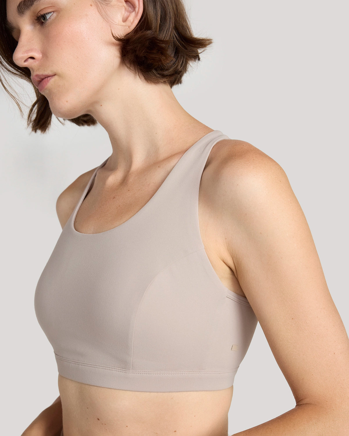 The Active Mesh Back Sports Bra - Atmosphere Beige