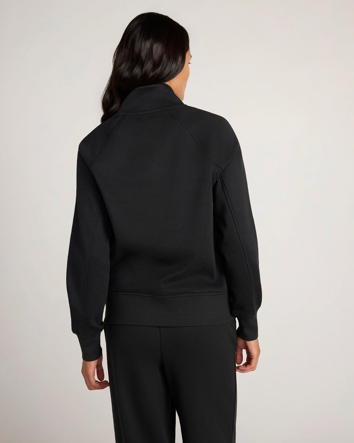 The Soft Luxe Bonded Fleece Full Zip Jacket - Black