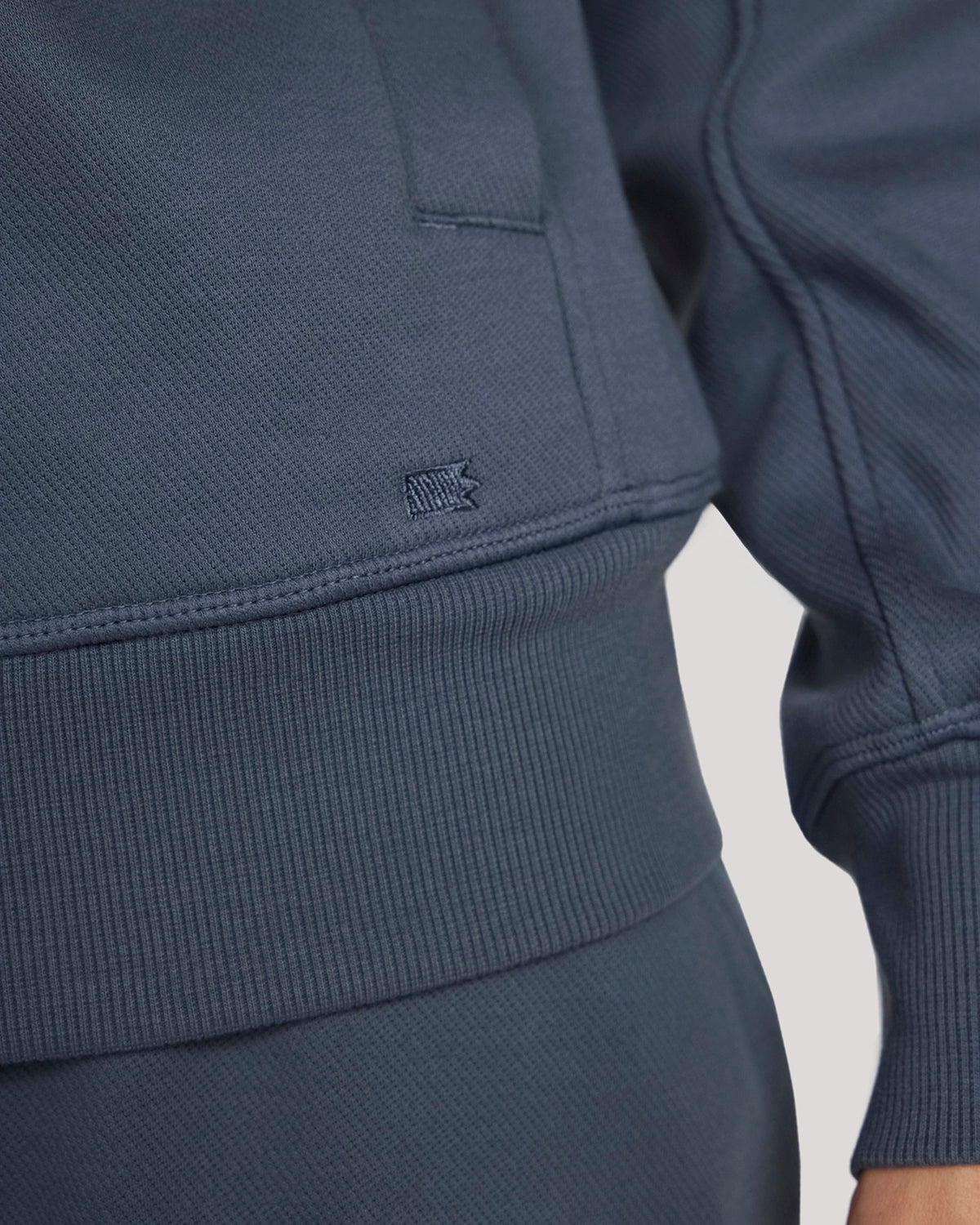 The Soft Luxe Bonded Fleece Full Zip Jacket - Blue