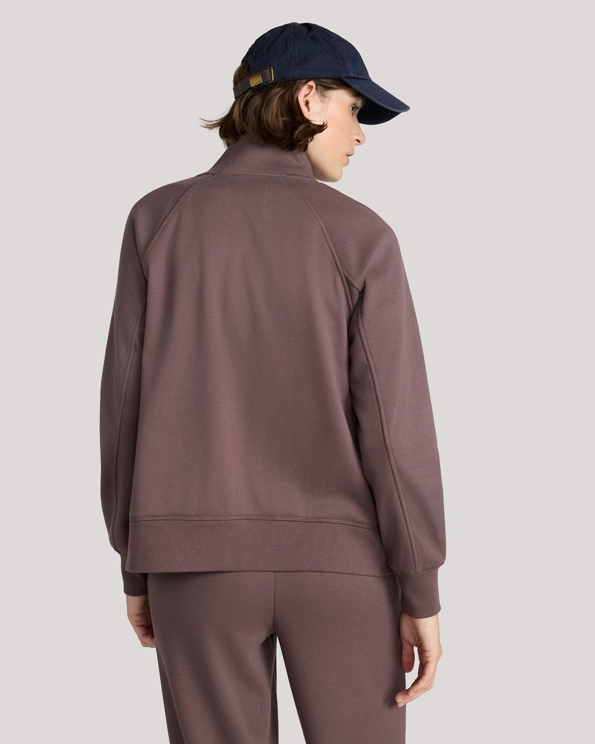 The Soft Luxe Bonded Fleece Full Zip Jacket - Brown