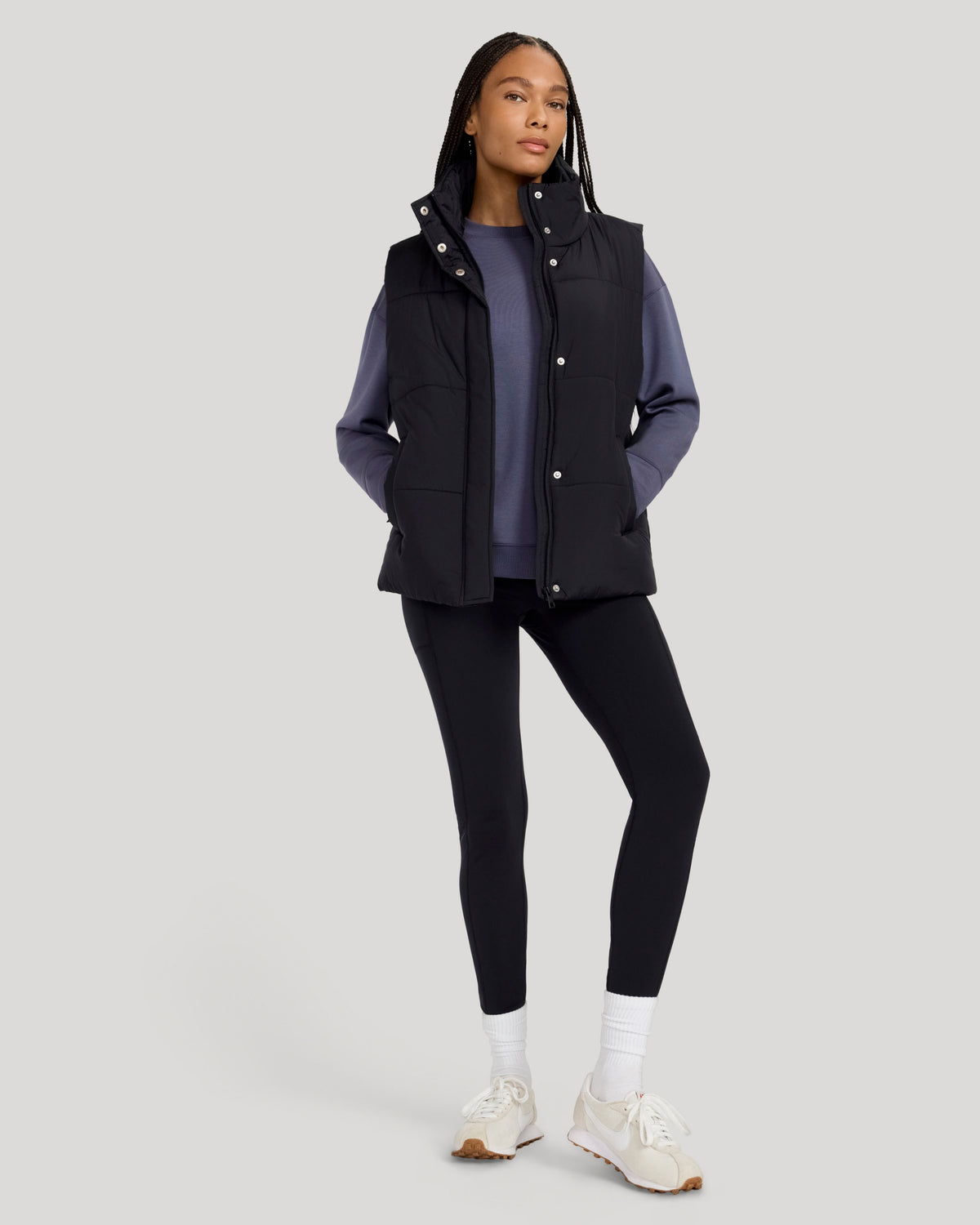The Soft Luxe Soft Fleece Tunic - Dark Purple