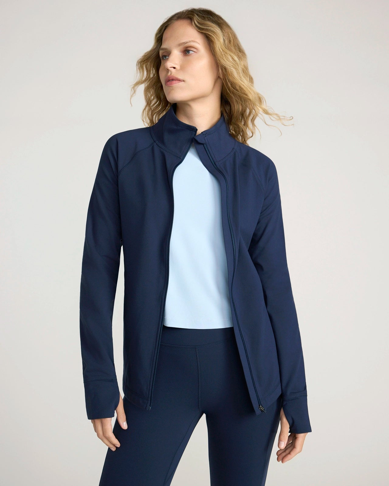 The Active Yoga Jacket - Navy Blazer