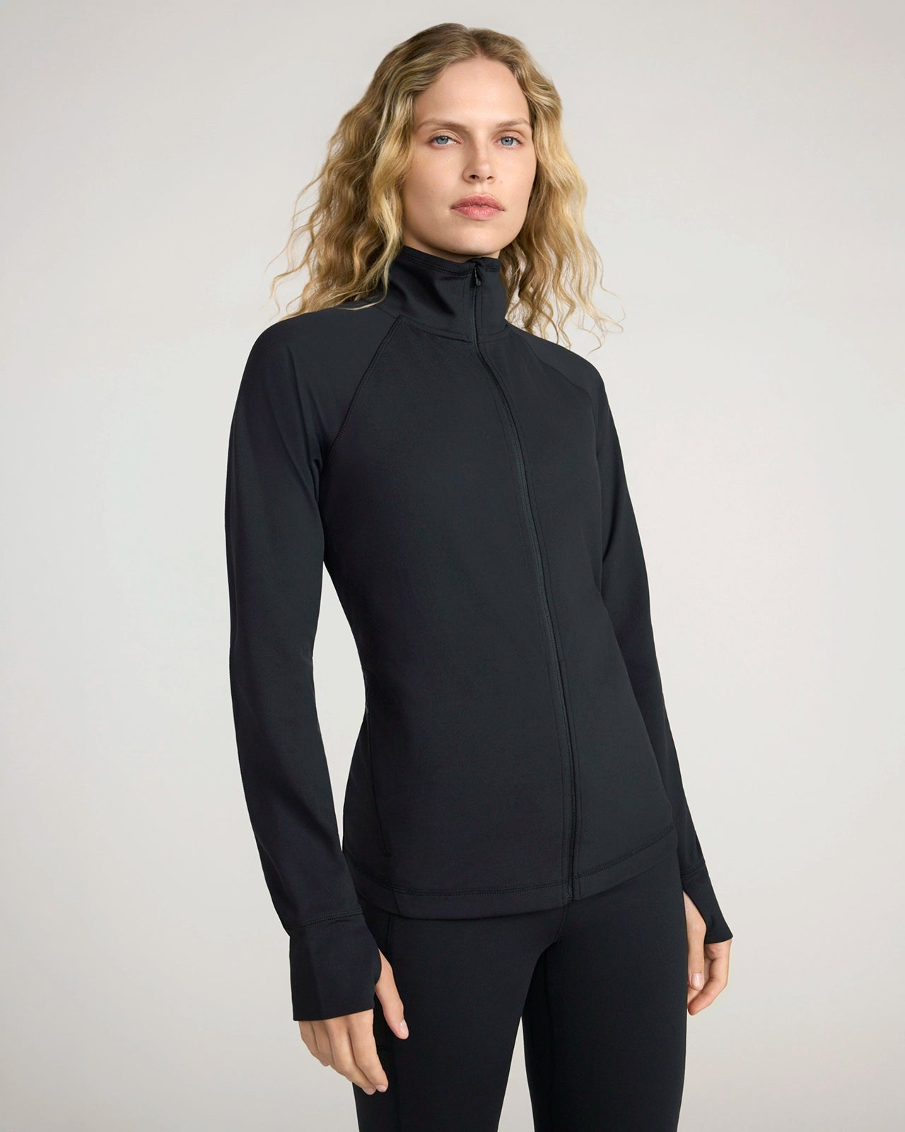 The Active Yoga Jacket - Jet Black