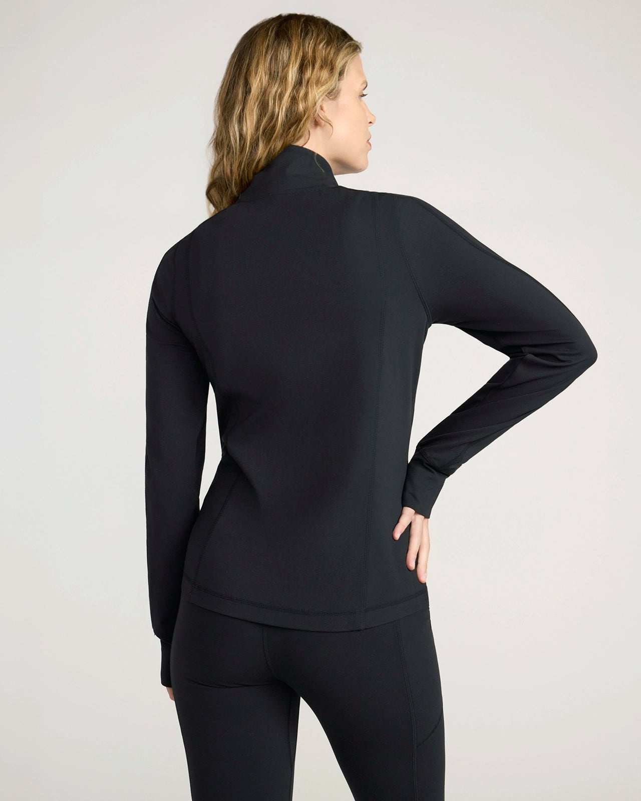 The Active Yoga Jacket - Jet Black