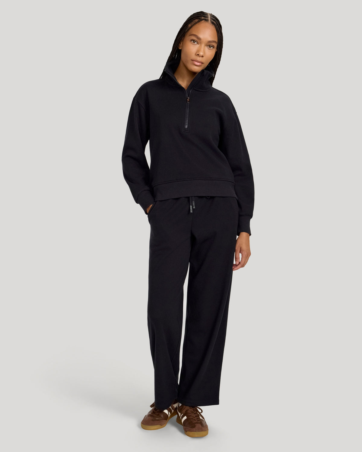 The Women’s Soft Luxe Melange Fleece Set