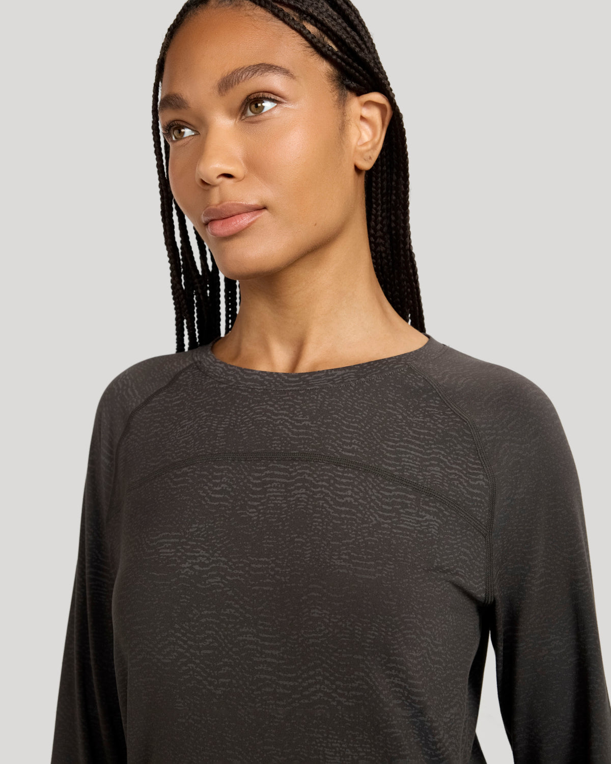 The Active Printed Long Sleeve Tee - Raven Purple