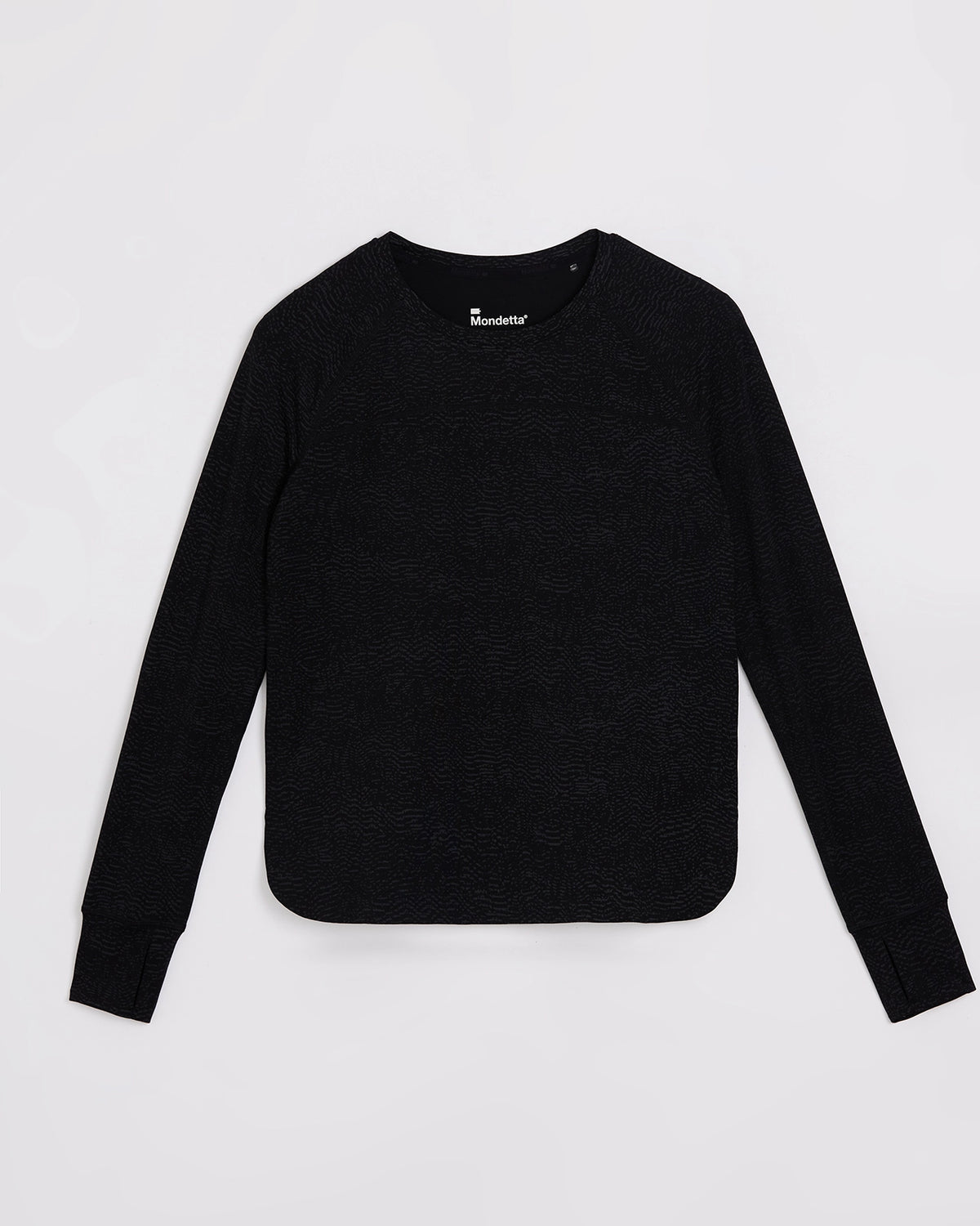 The Active Printed Long Sleeve Tee - Black