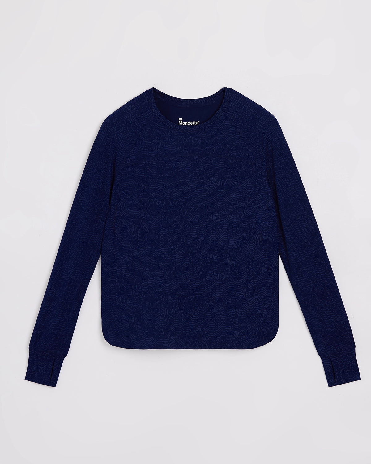 The Active Printed Long Sleeve Tee - Navy