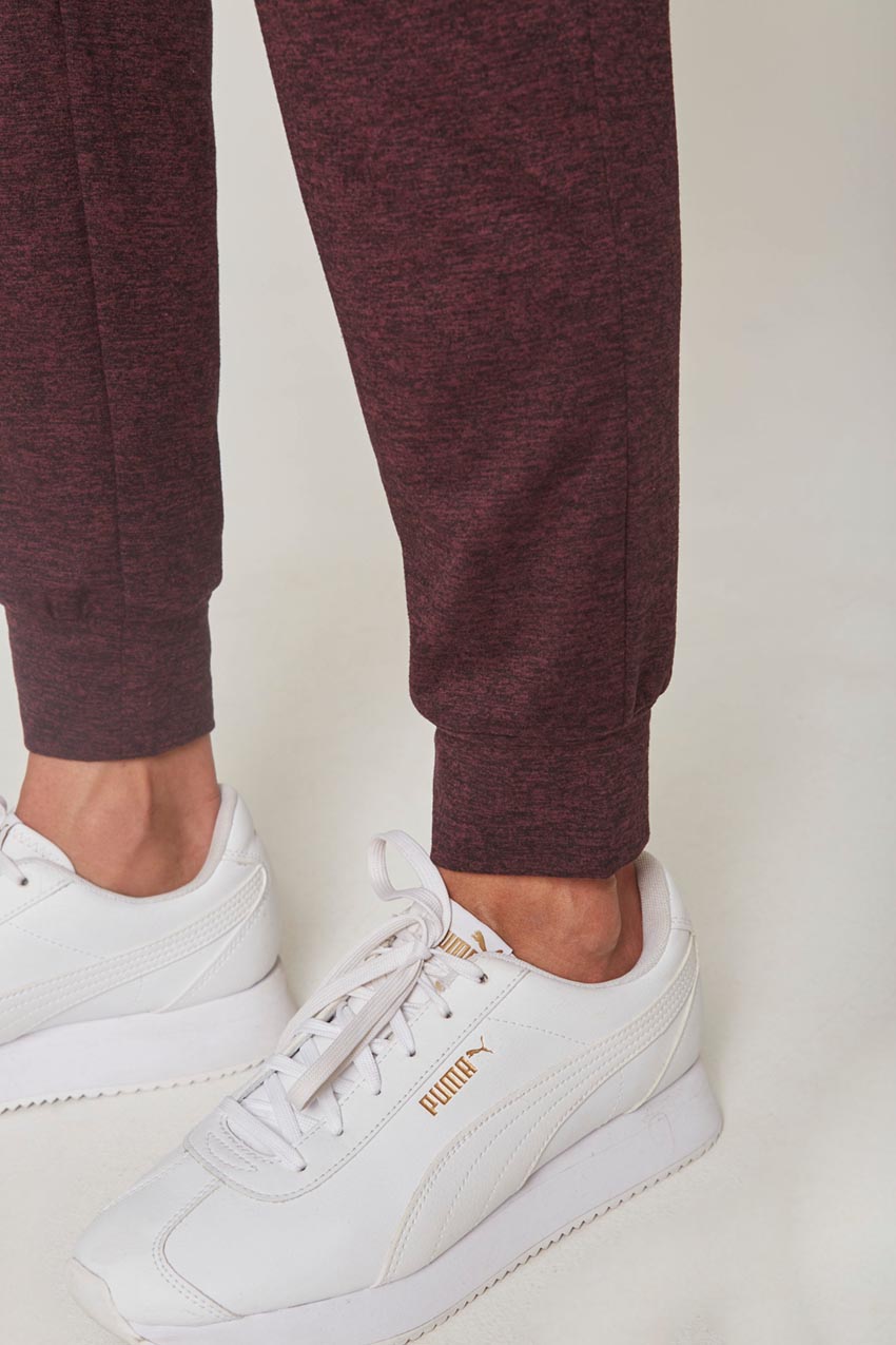 Women’s Melange Peached Jogger - Wine Tasting Melange