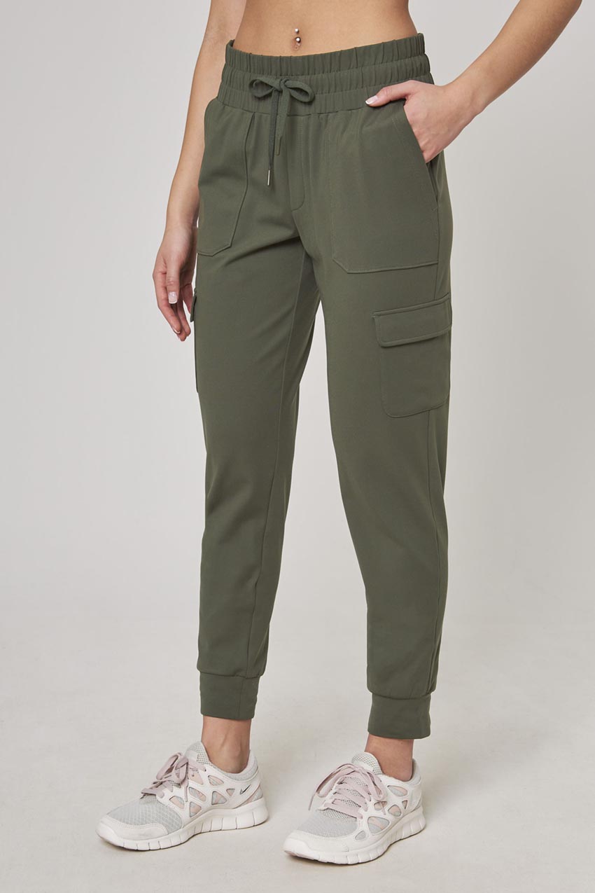 Women’s Peached Cargo Jogger - Thyme
