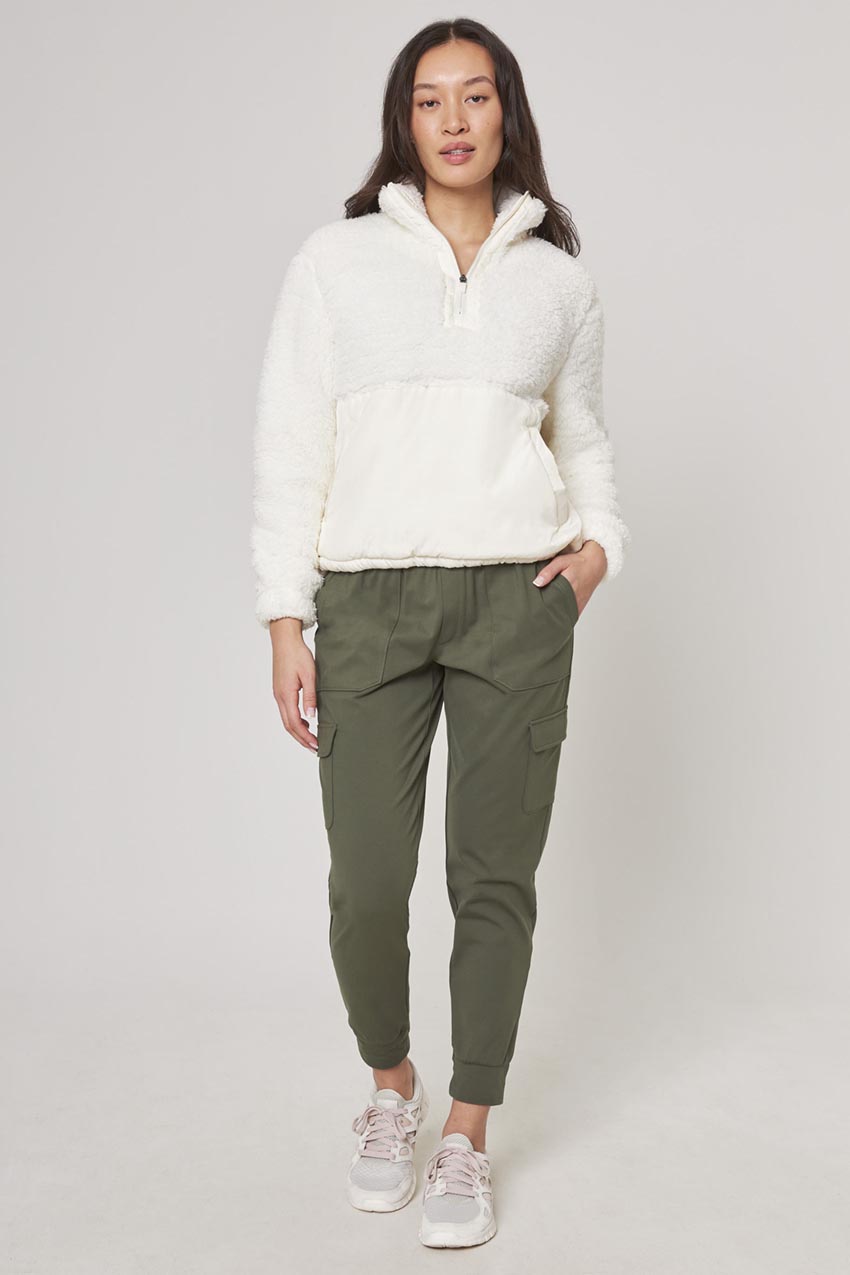 Women’s Peached Cargo Jogger - Thyme